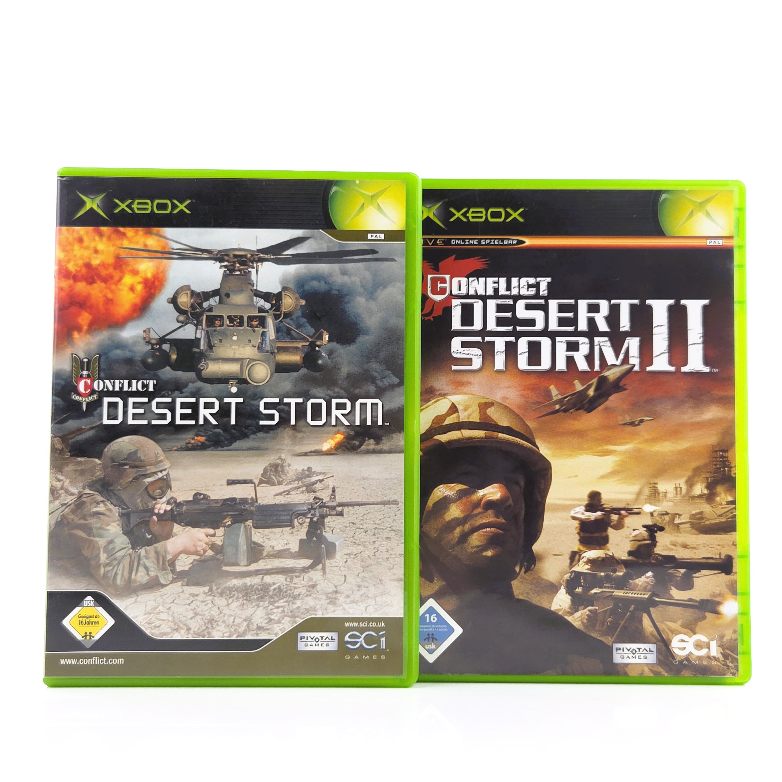 Xbox Classic Spiel – Conflict Desert Storm I & II PAL