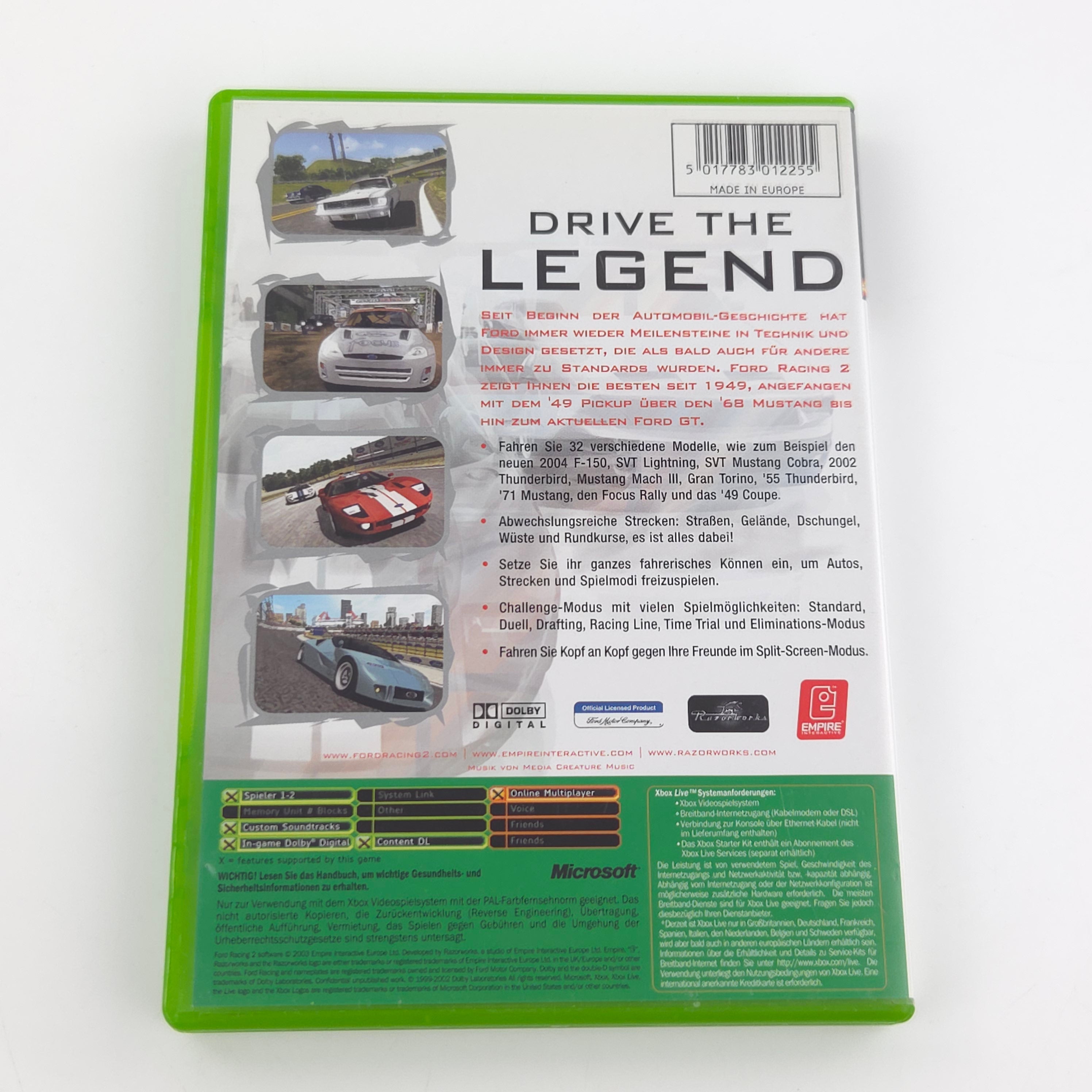 Xbox Classic Spiel – Ford Racing 2 (OVP PAL)