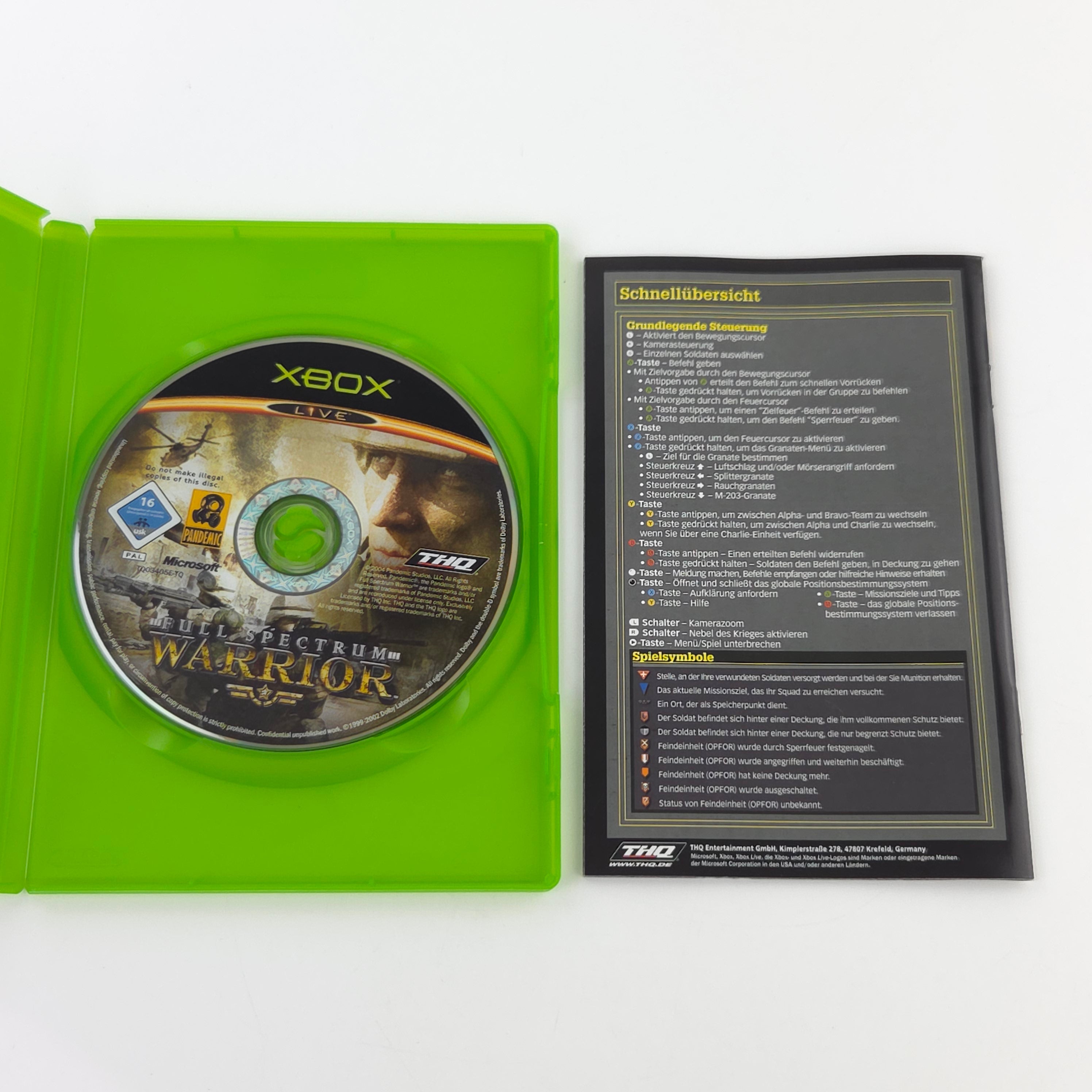 Xbox Classic Spiel – Full Spectrum Warrior (OVP)