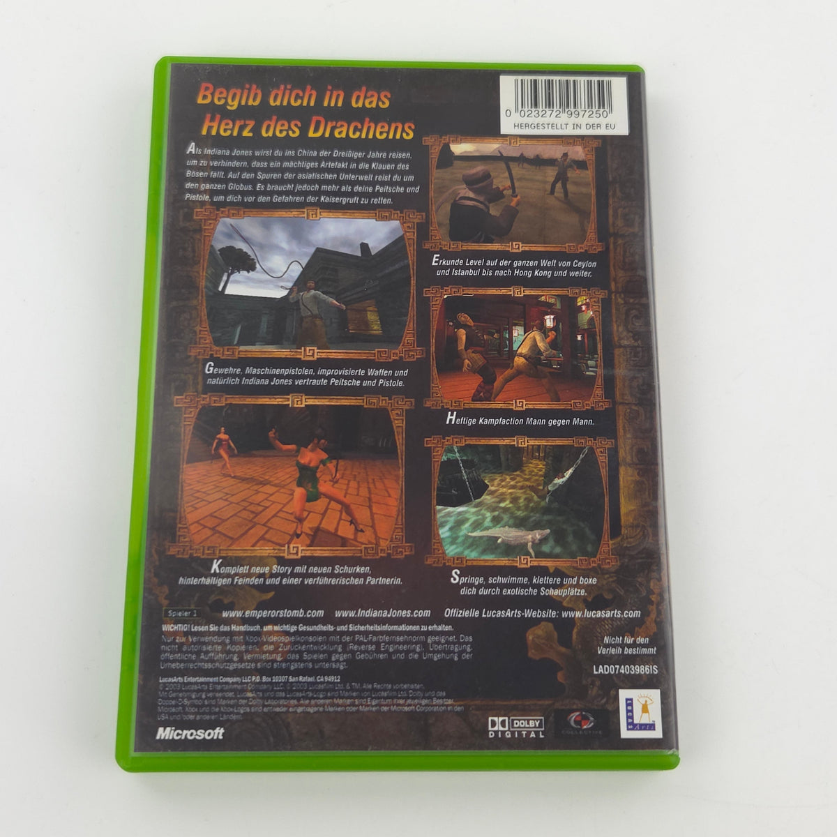Xbox Spiel Indiana Jones Kaisergruft OVP DE