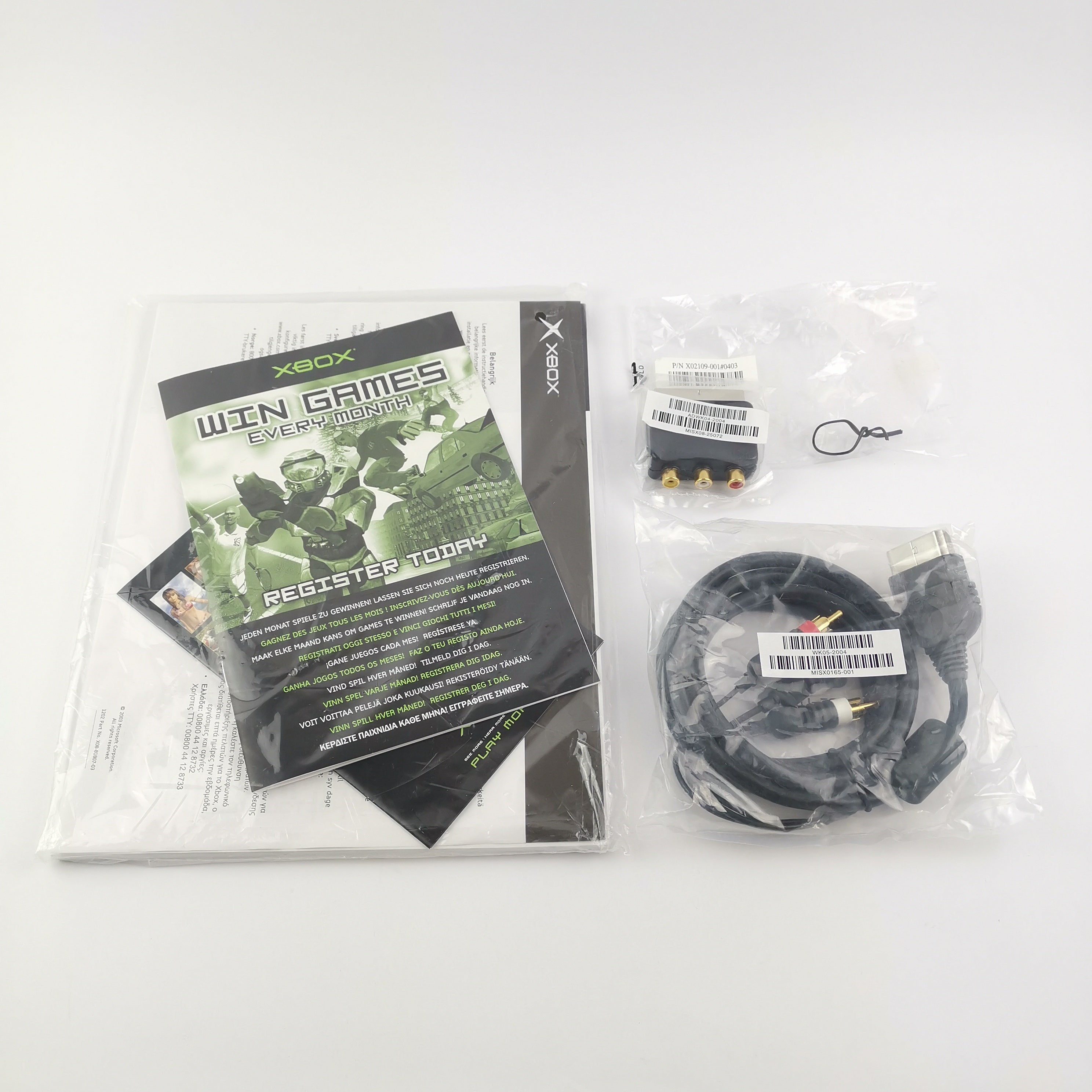 Microsoft Xbox Classic Konsole Crystal Pack OVP Neu