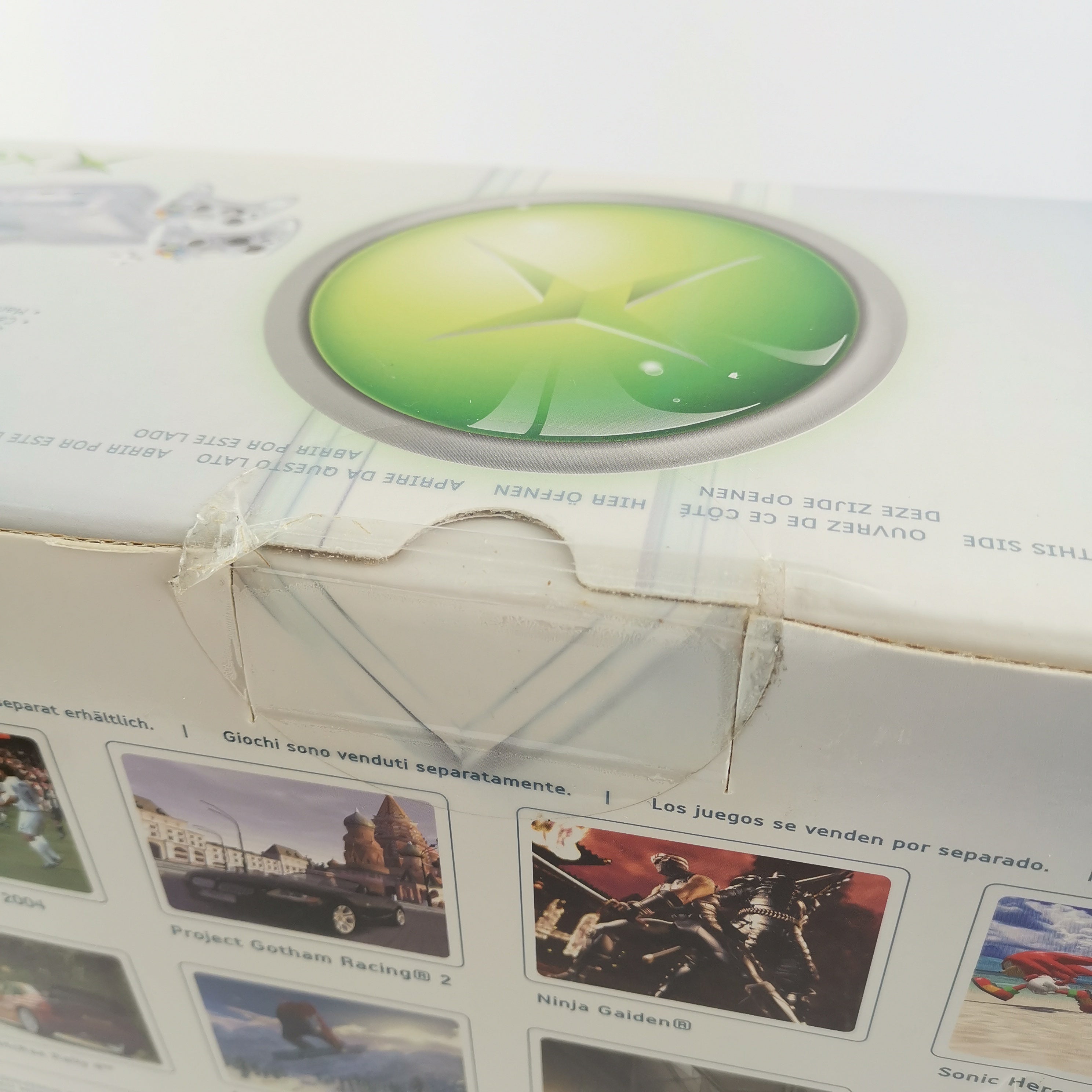 Microsoft Xbox Classic Konsole Crystal Pack OVP Neu