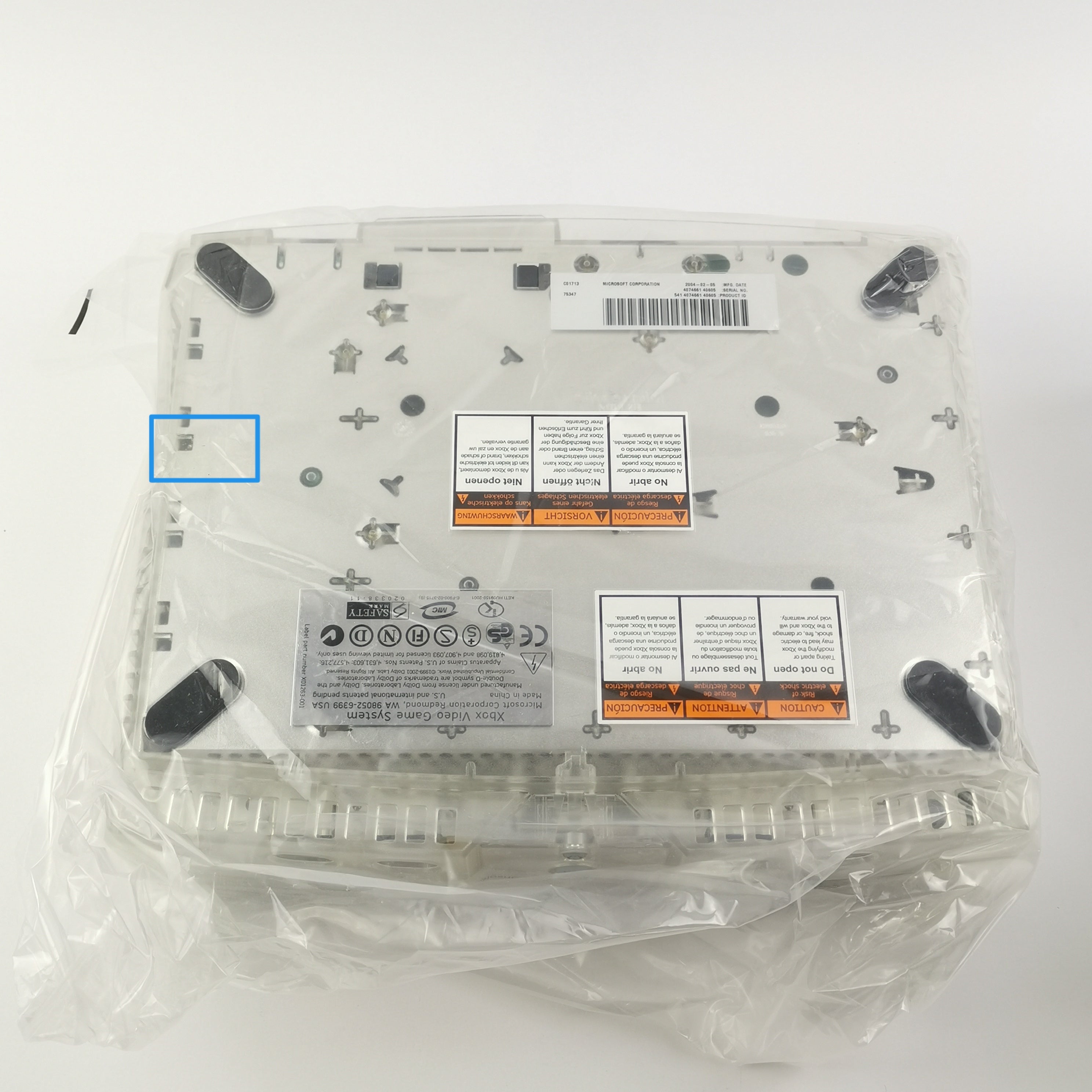 Microsoft Xbox Classic Konsole Crystal Pack OVP Neu