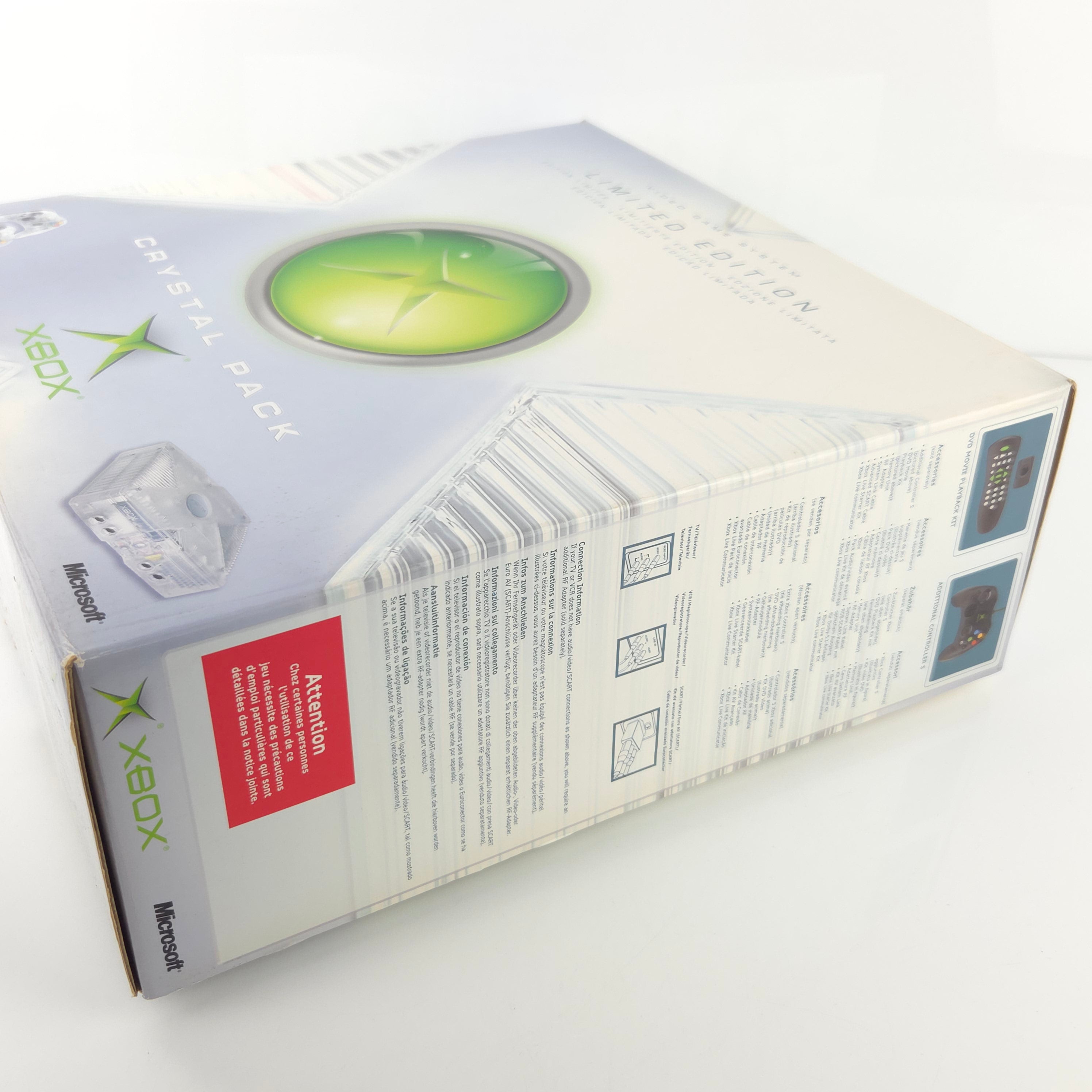 Xbox Classic Konsole Crystal Edition OVP