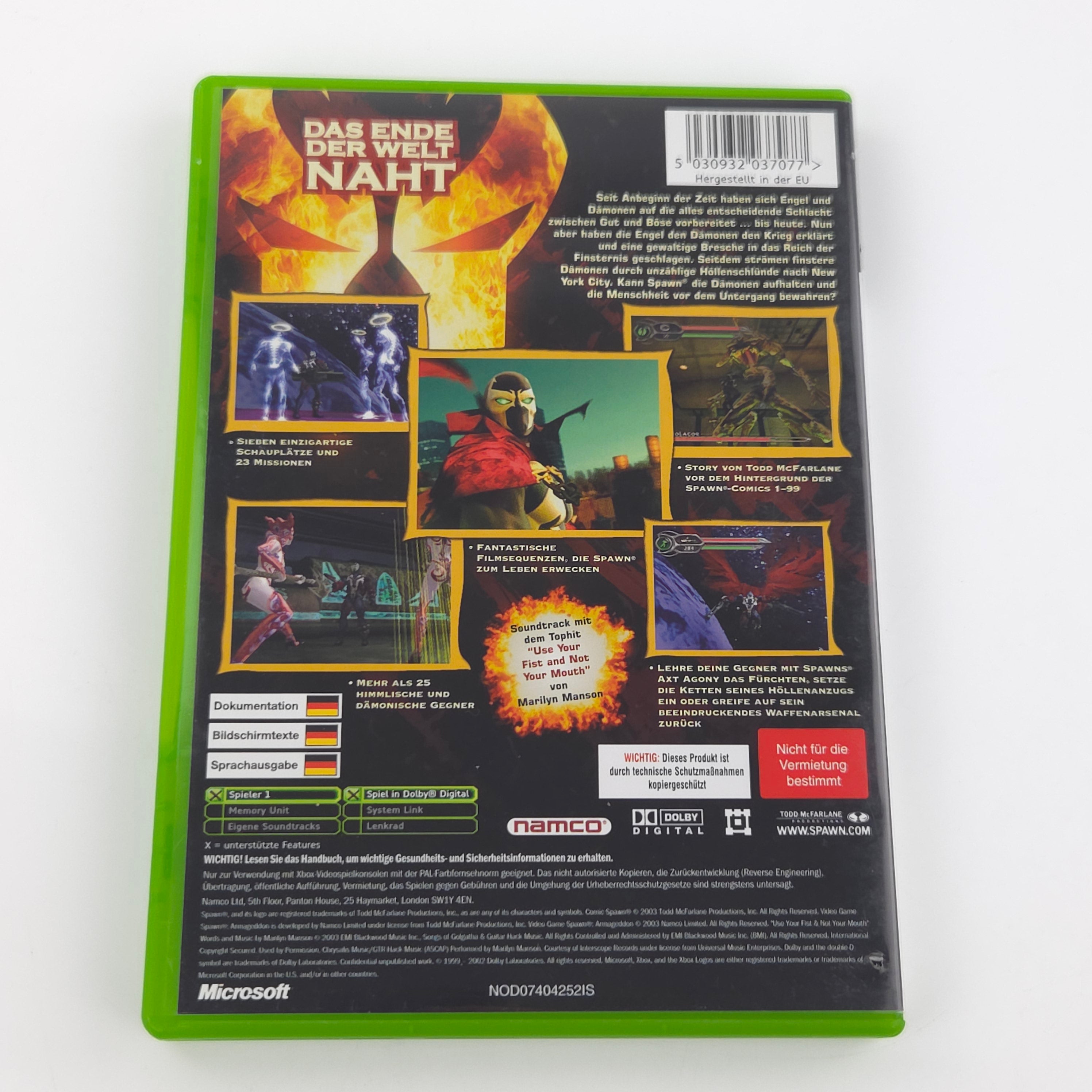 Xbox Classic Spiel – Spawn Armageddon (OVP PAL)