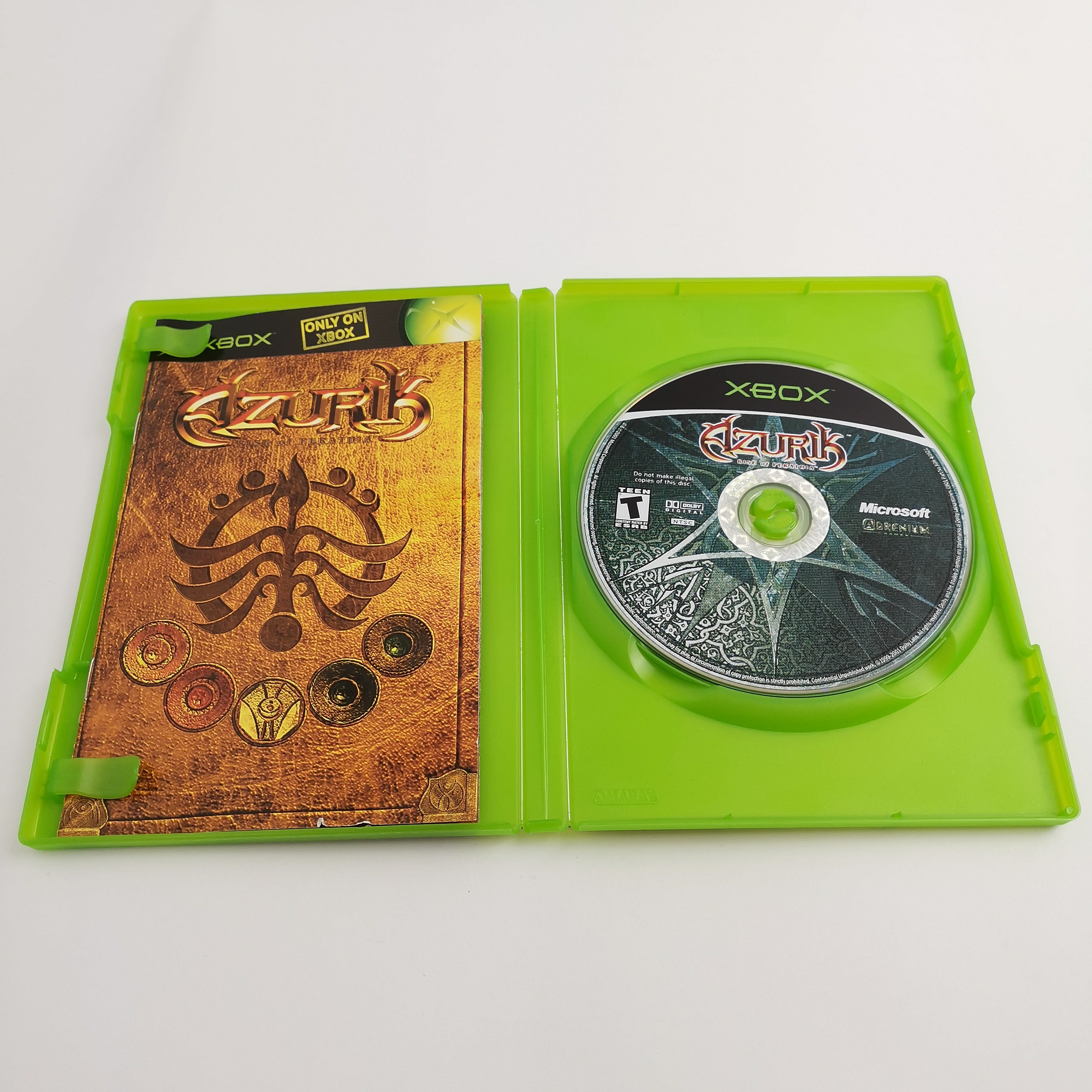 Xbox Classic Spiel – Azurik Rise of Perathia OVP NTSC USA
