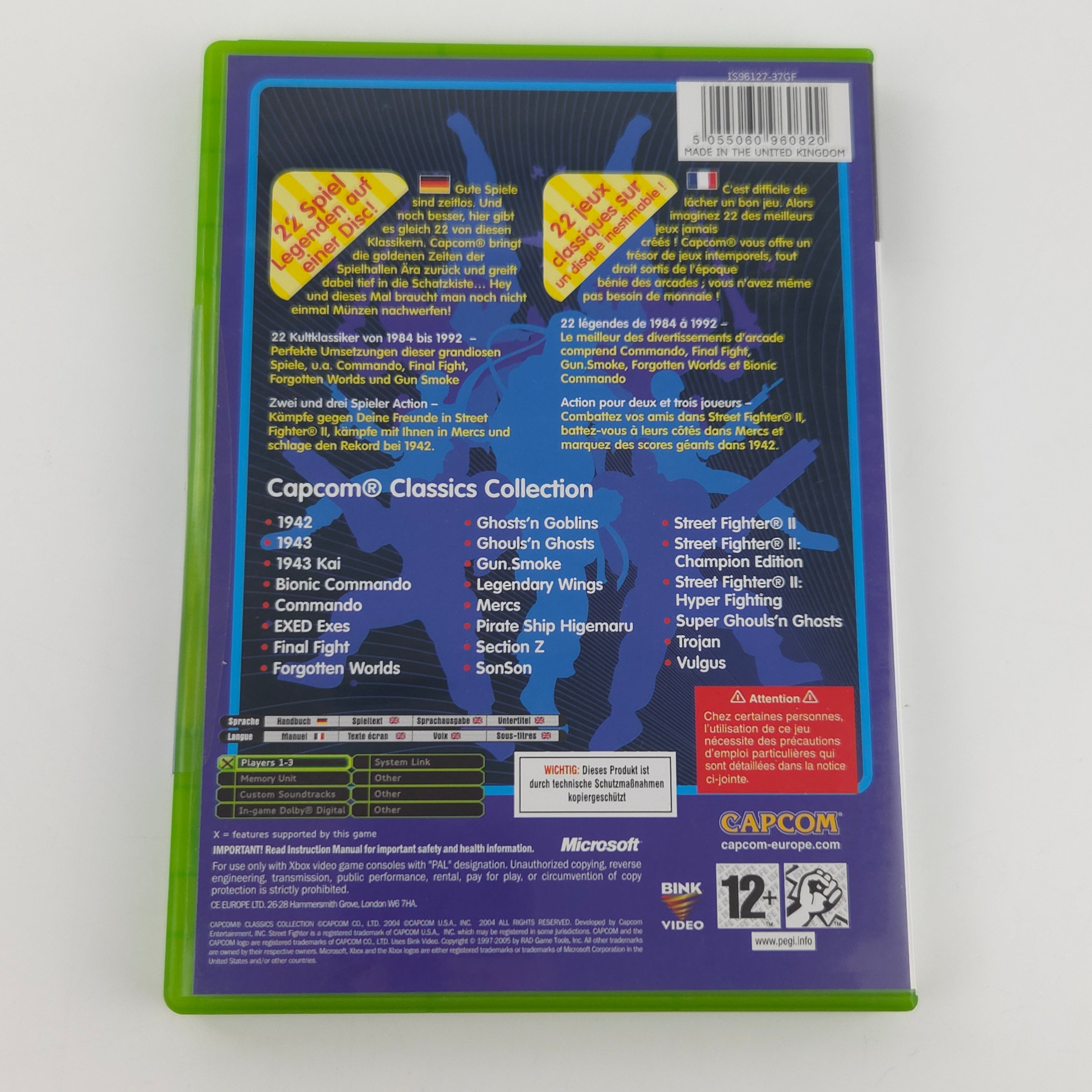 Microsoft Xbox Spiel Capcom Classics Collection OVP
