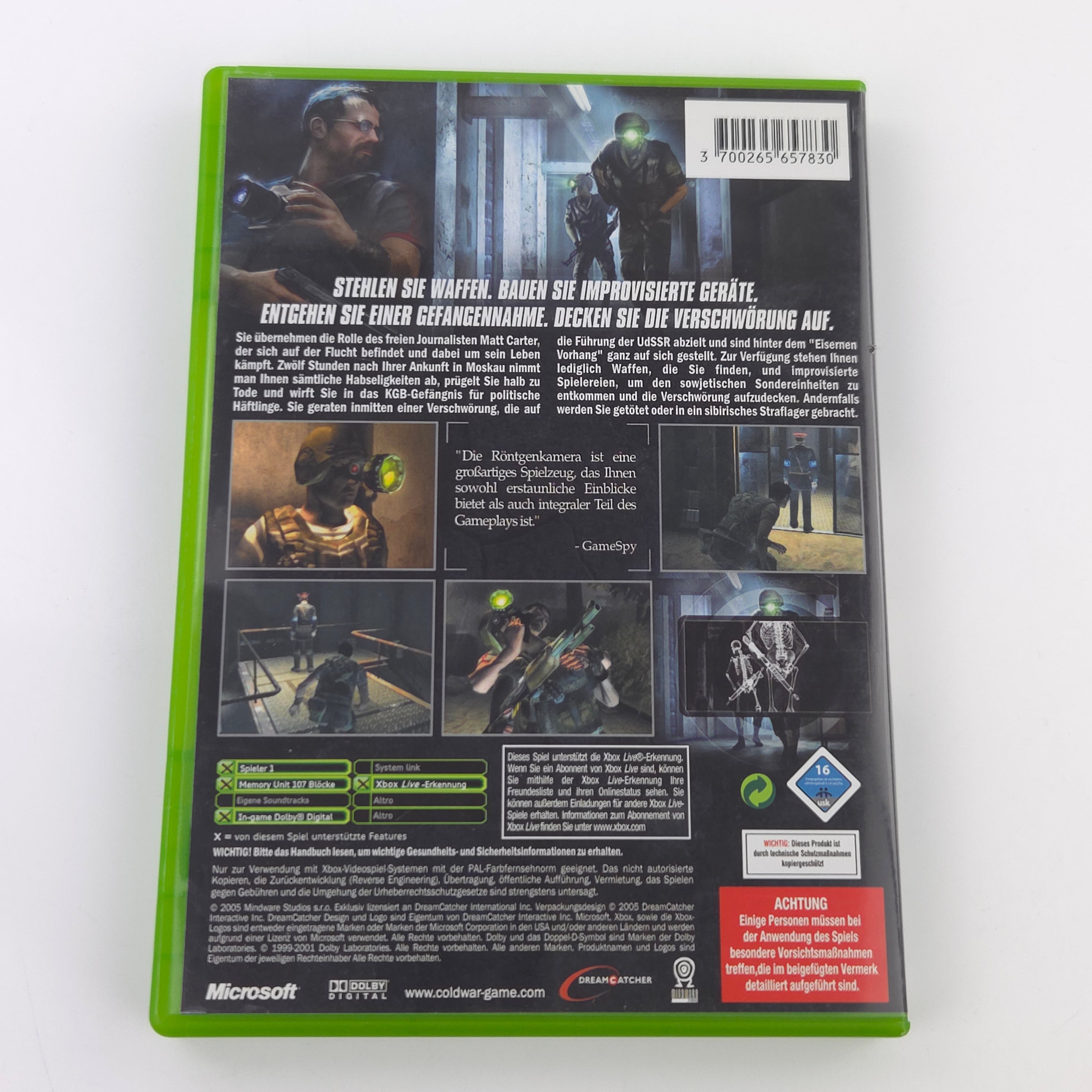 Xbox Classic Spiel – Cold War (OVP DE PAL)