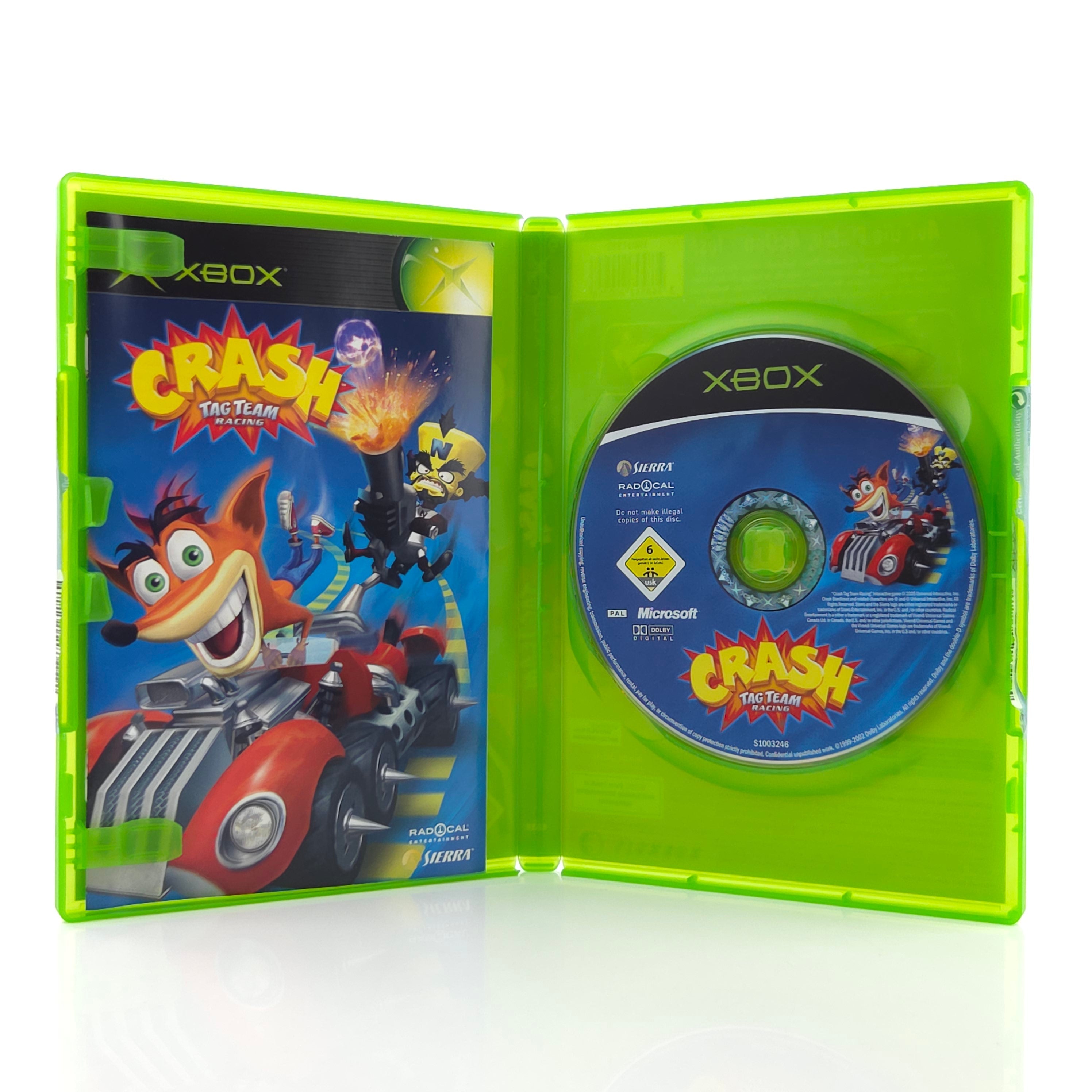 Xbox Spiel Crash Tag Team Racing OVP