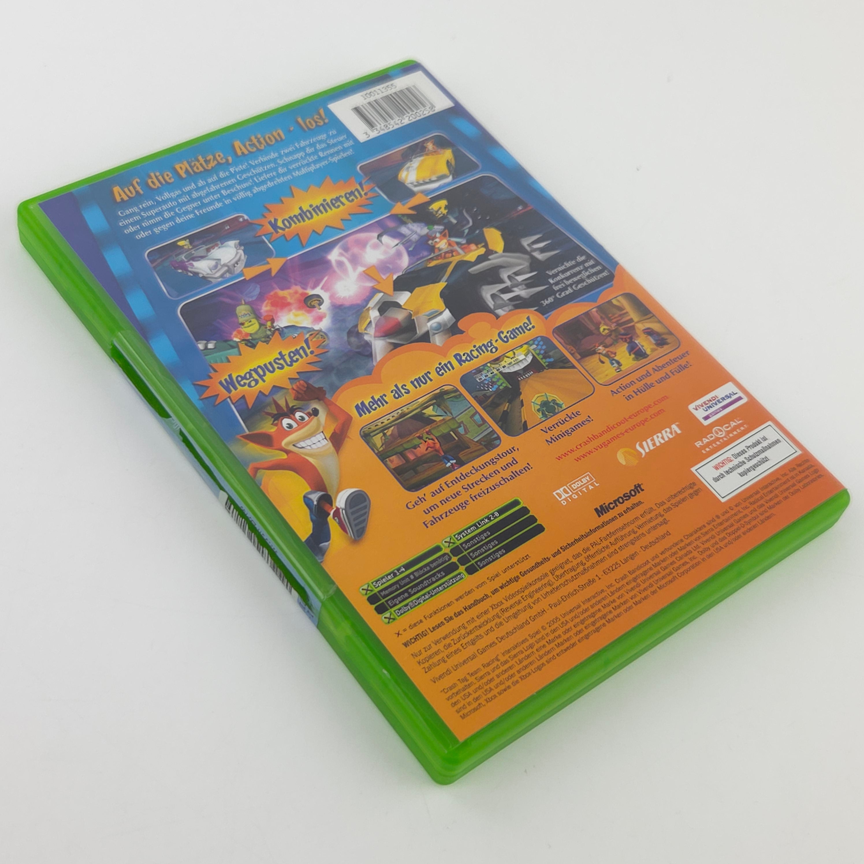 Xbox Spiel Crash Tag Team Racing OVP