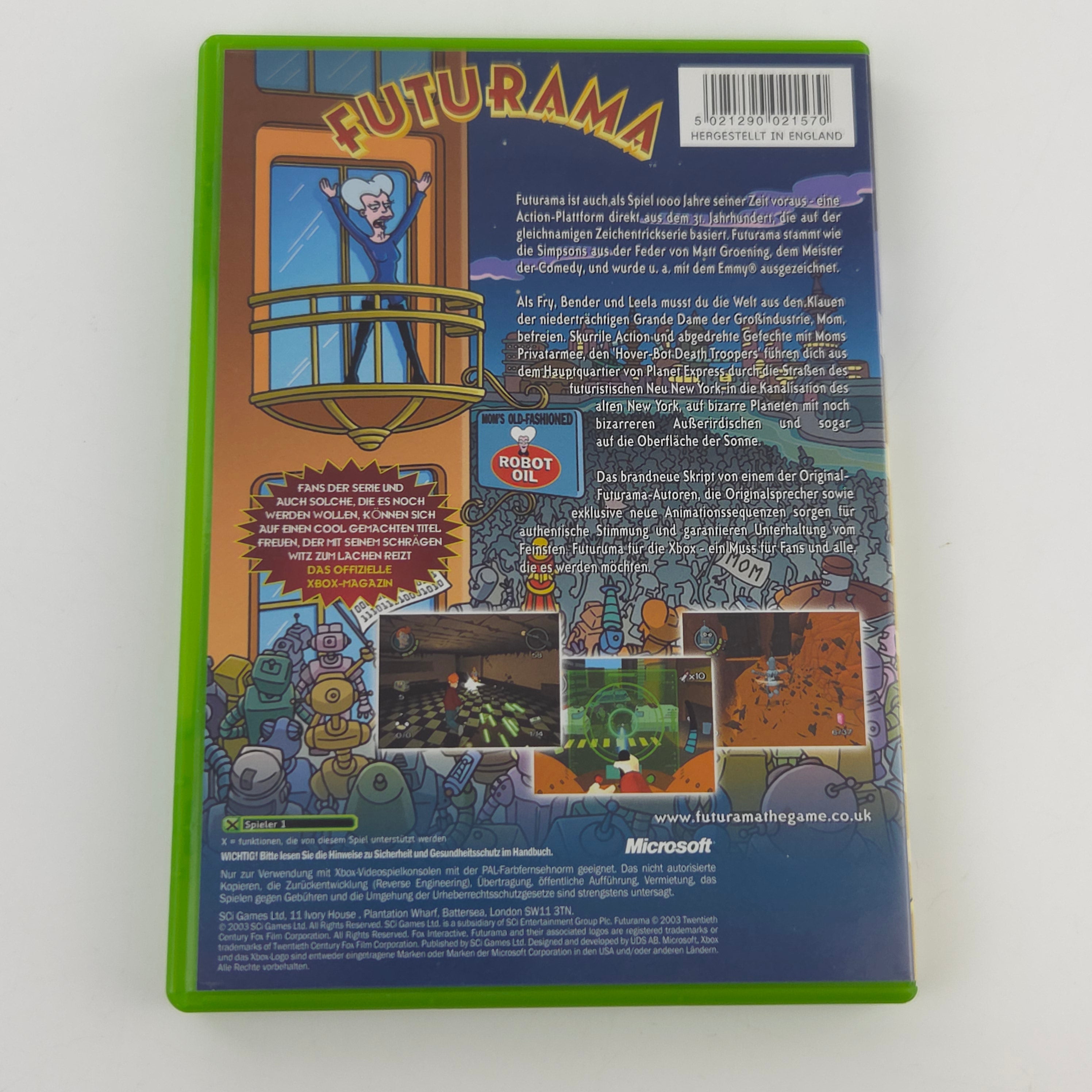 Xbox Spiel Futurama OVP CIB PAL