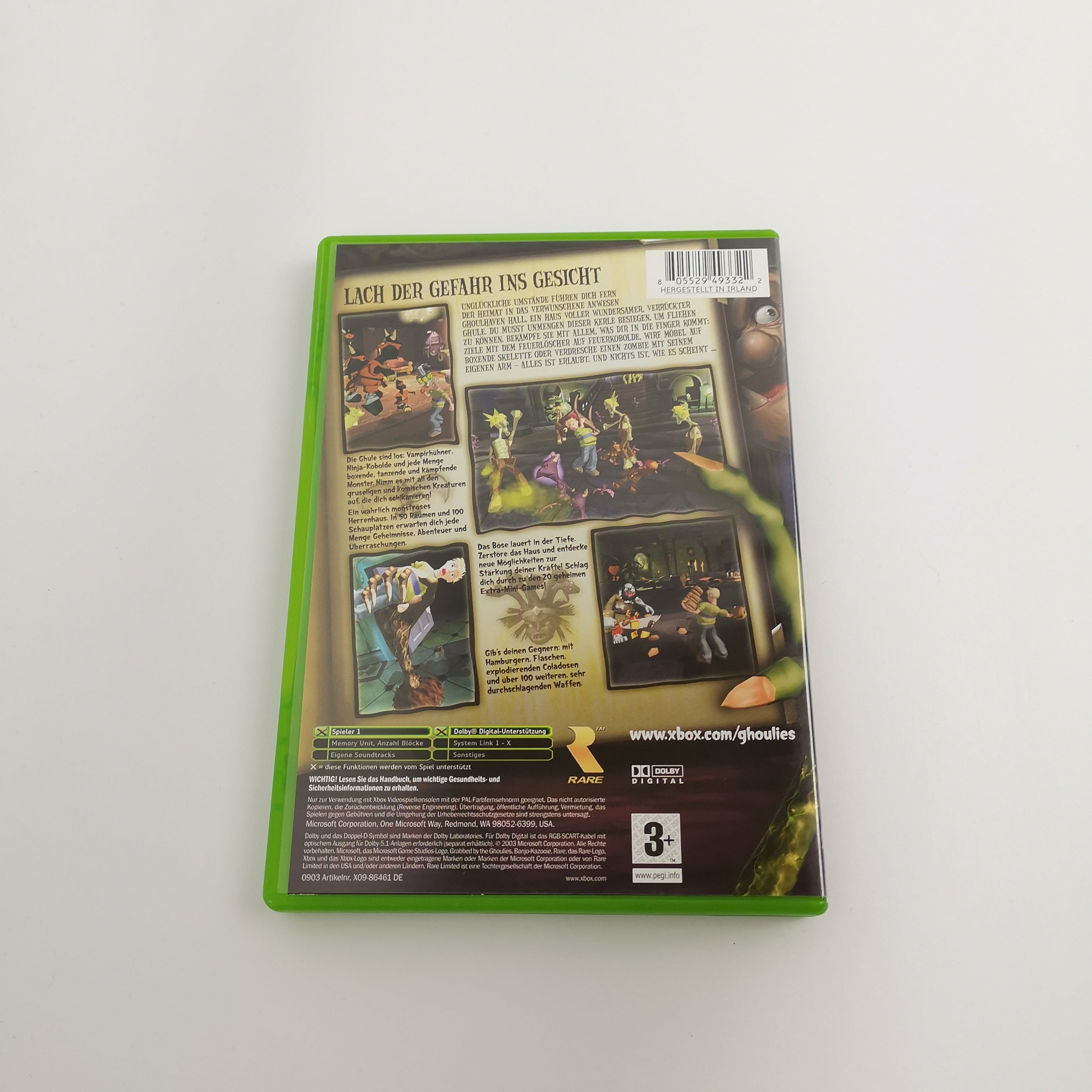Microsoft Xbox Classic Spiel – Grabbed by the Ghoulies PAL OVP