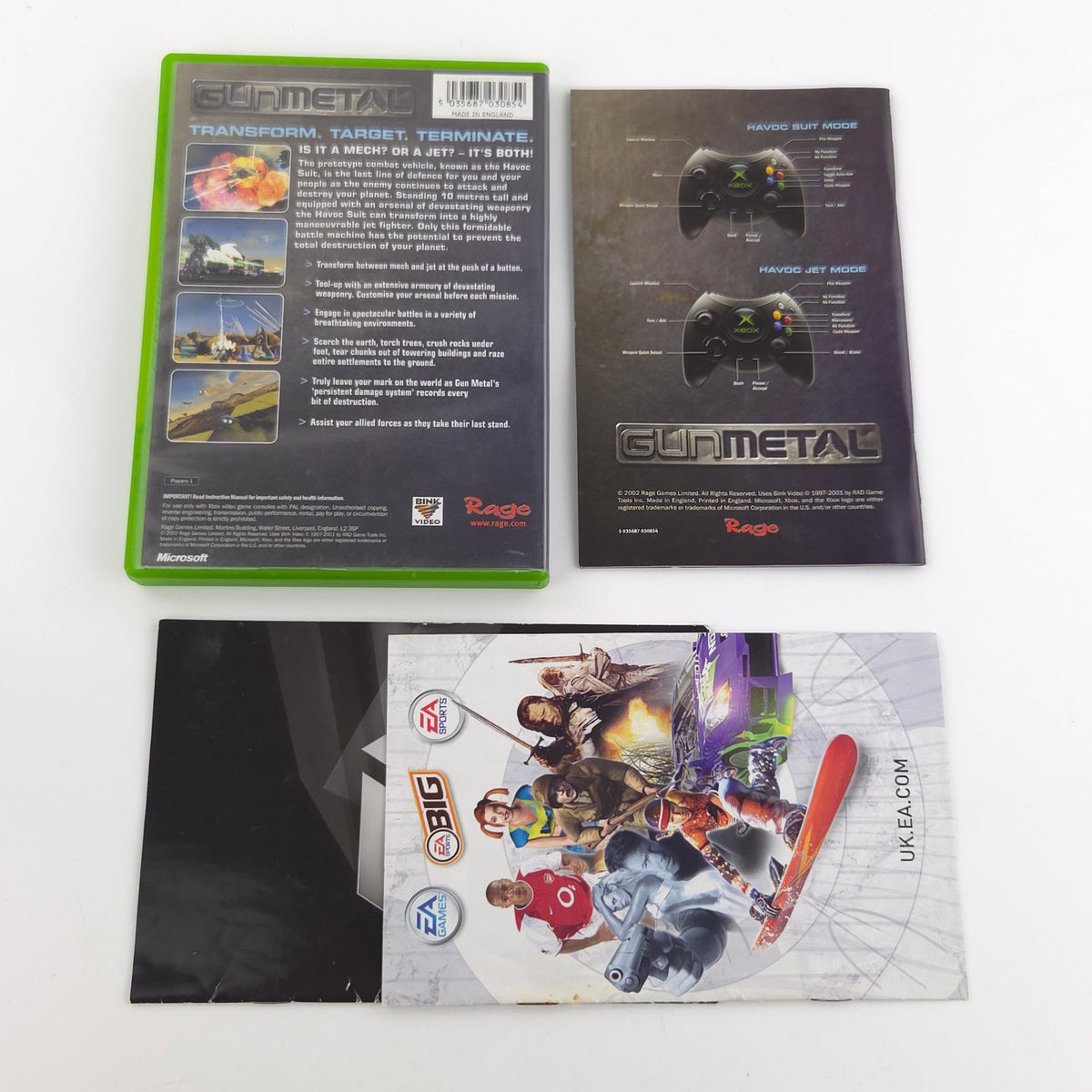 Xbox Spiel Gun Metal OVP PAL