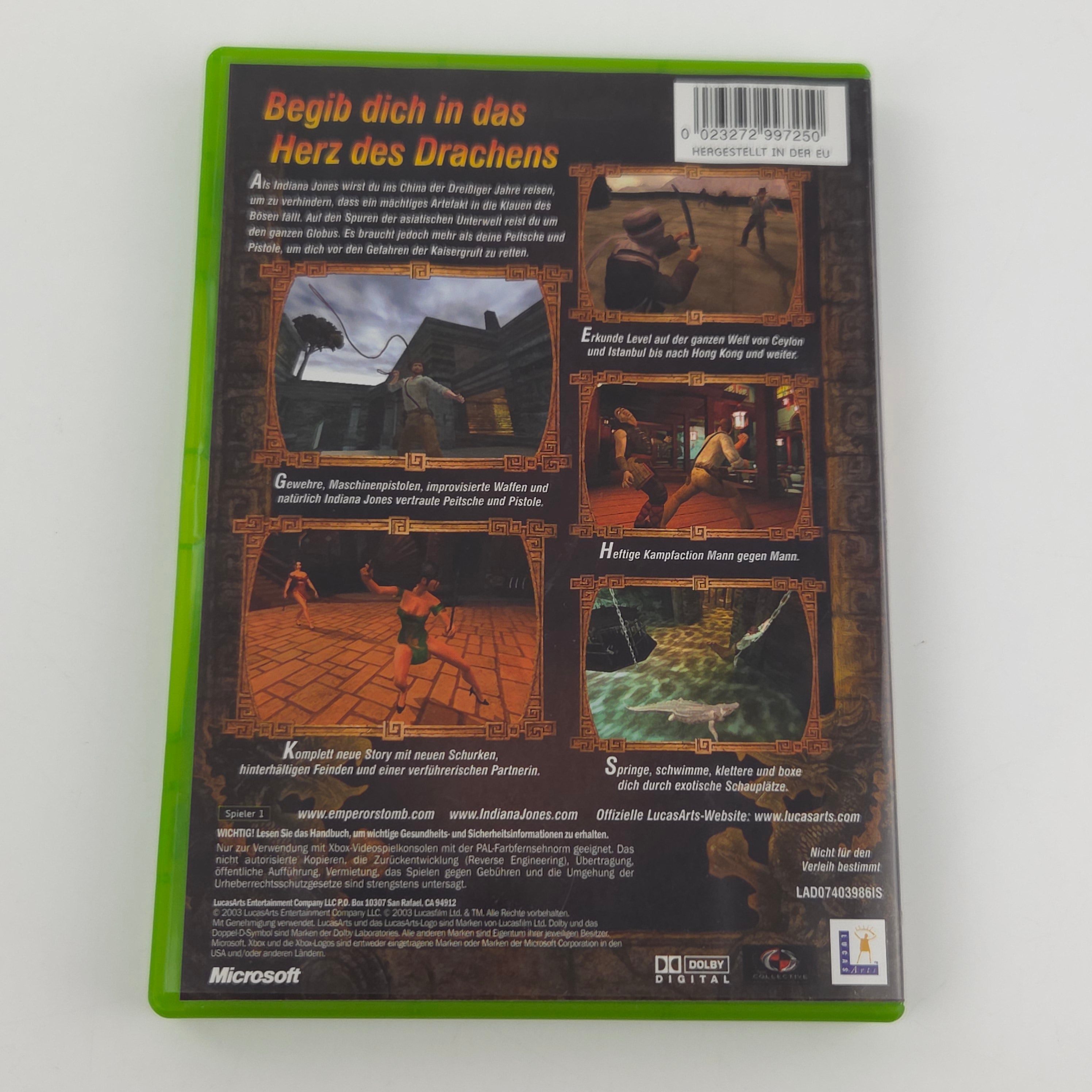 Xbox Classic Spiel Indiana Jones Kaisergruft OVP