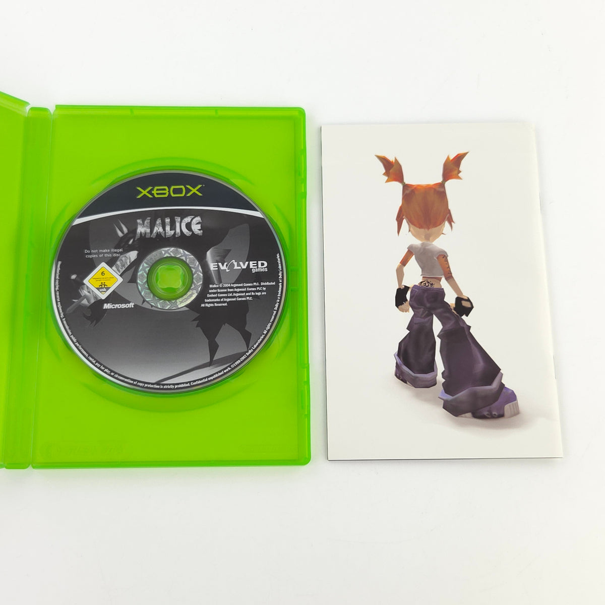Microsoft Xbox Classic Spiel: Malice - CD-Rom Anleitung OVP (DE PAL)