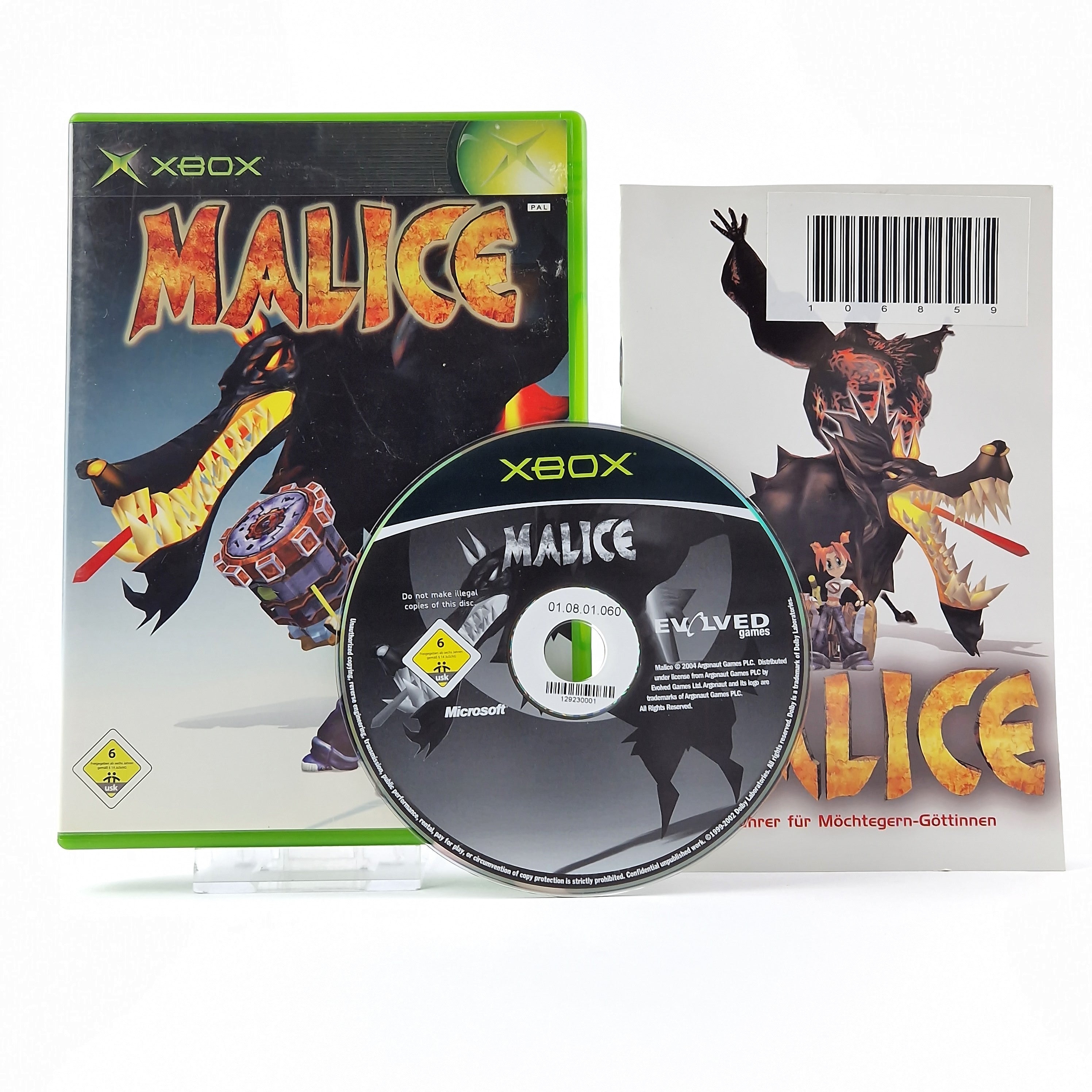 Microsoft Xbox Classic Spiel: Malice - OVP Anleitung CD | deutsche PAL Version