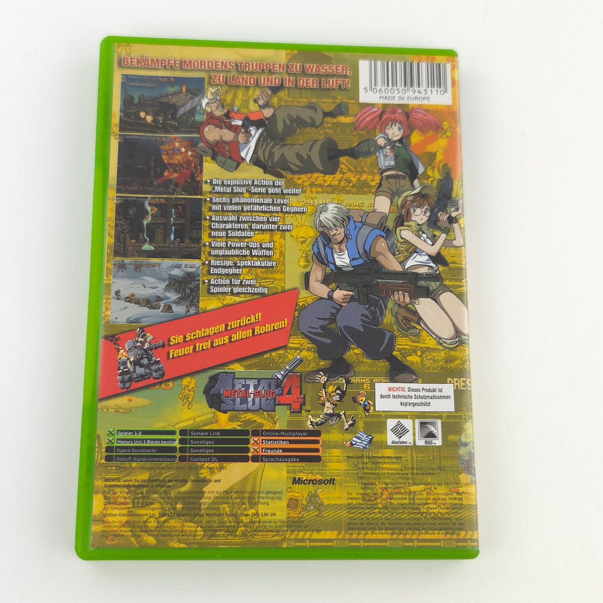 Xbox Spiel Metal Slug 4 OVP