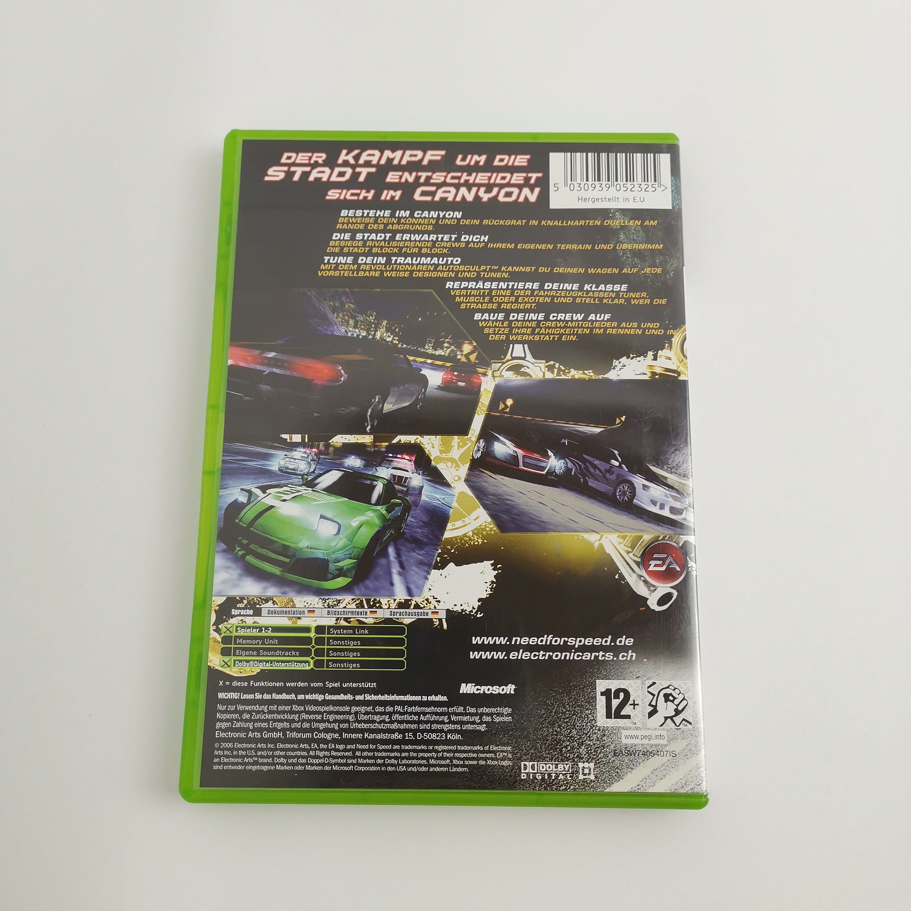 Microsoft Xbox Classic Spiel – Need for Speed Carbon (PAL OVP)