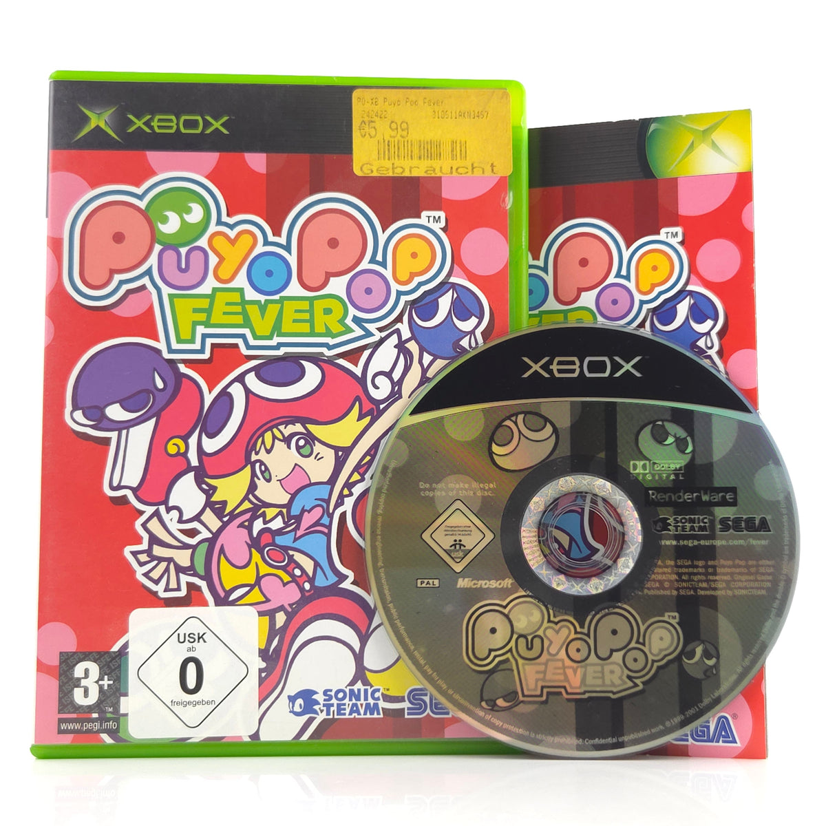 Microsoft Xbox Spiel Puyo Pop Fever OVP PAL