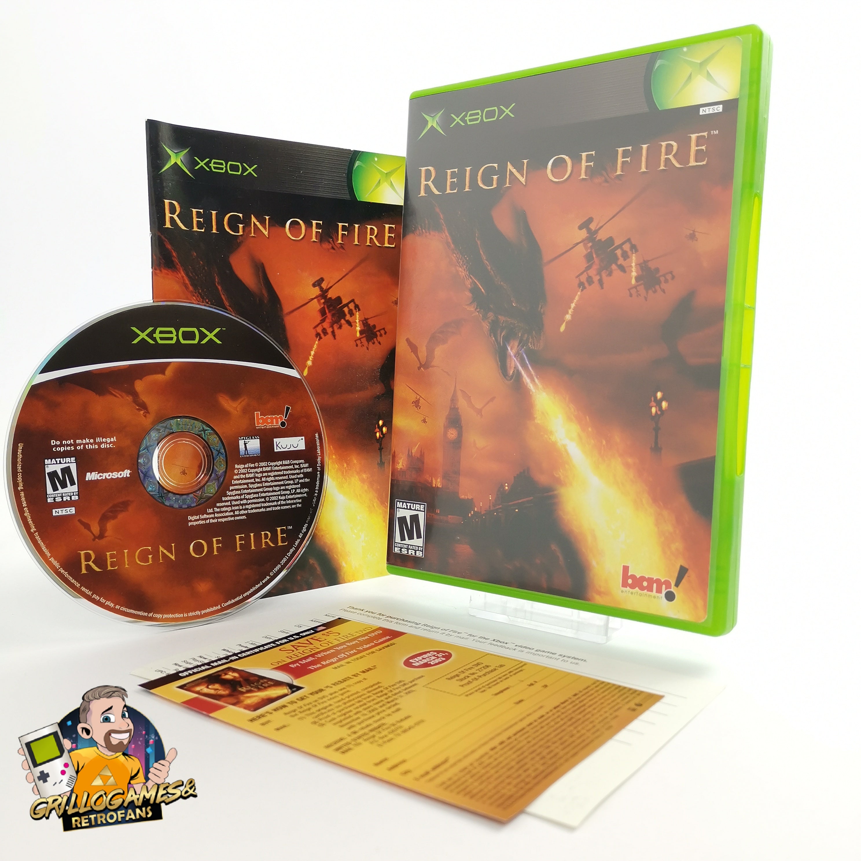 Microsoft Xbox Classic Spiel – Reign of Fire NTSC OVP