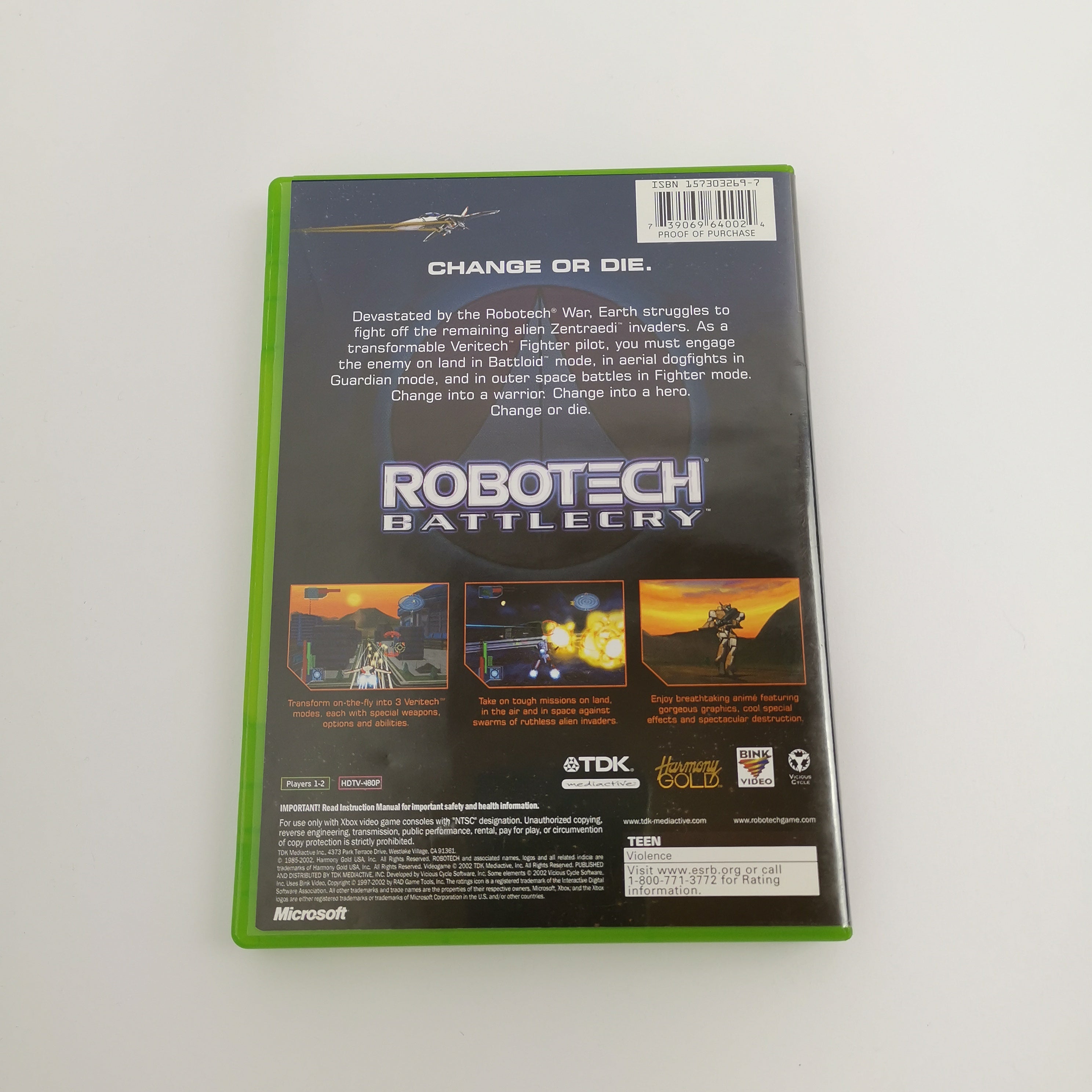 Xbox Classic Spiel – Robotech Battlecry (NTSC-U/C OVP)