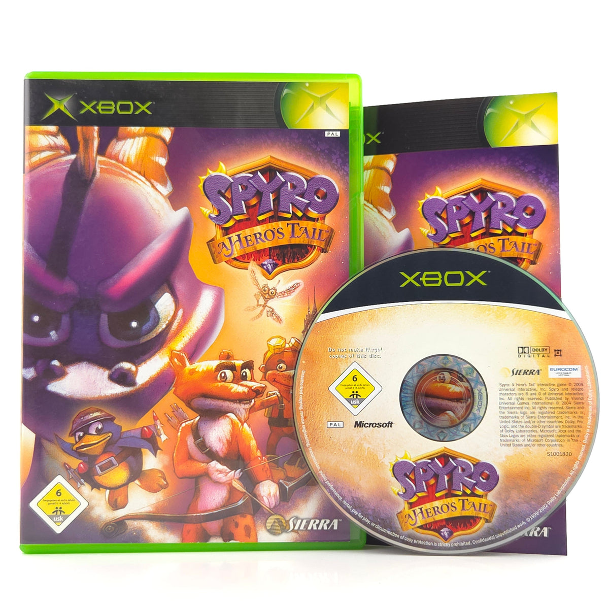 Microsoft Xbox Spiel Spyro A Heros Tail OVP PAL