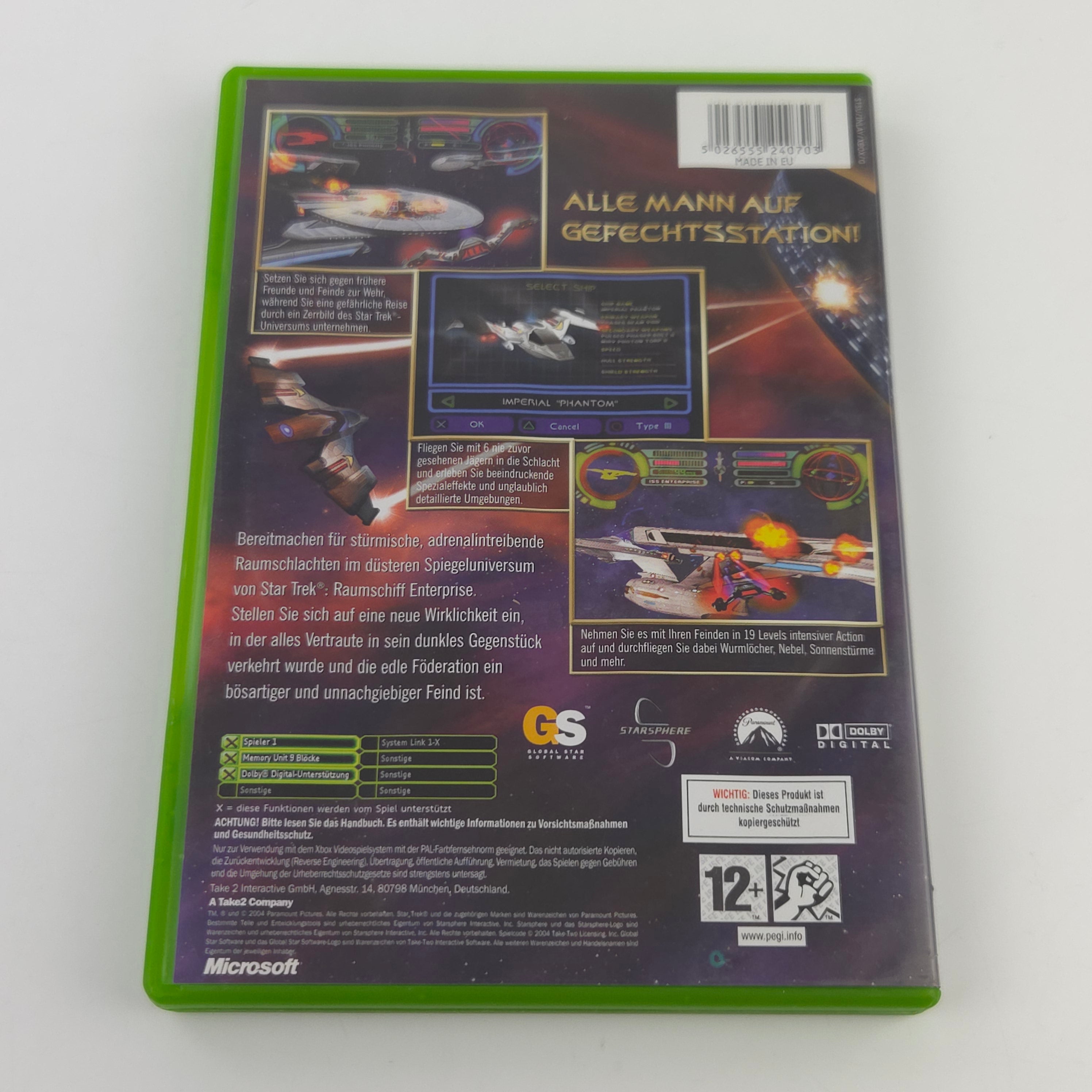 Xbox Spiel Star Trek Shattered Universe OVP CIB
