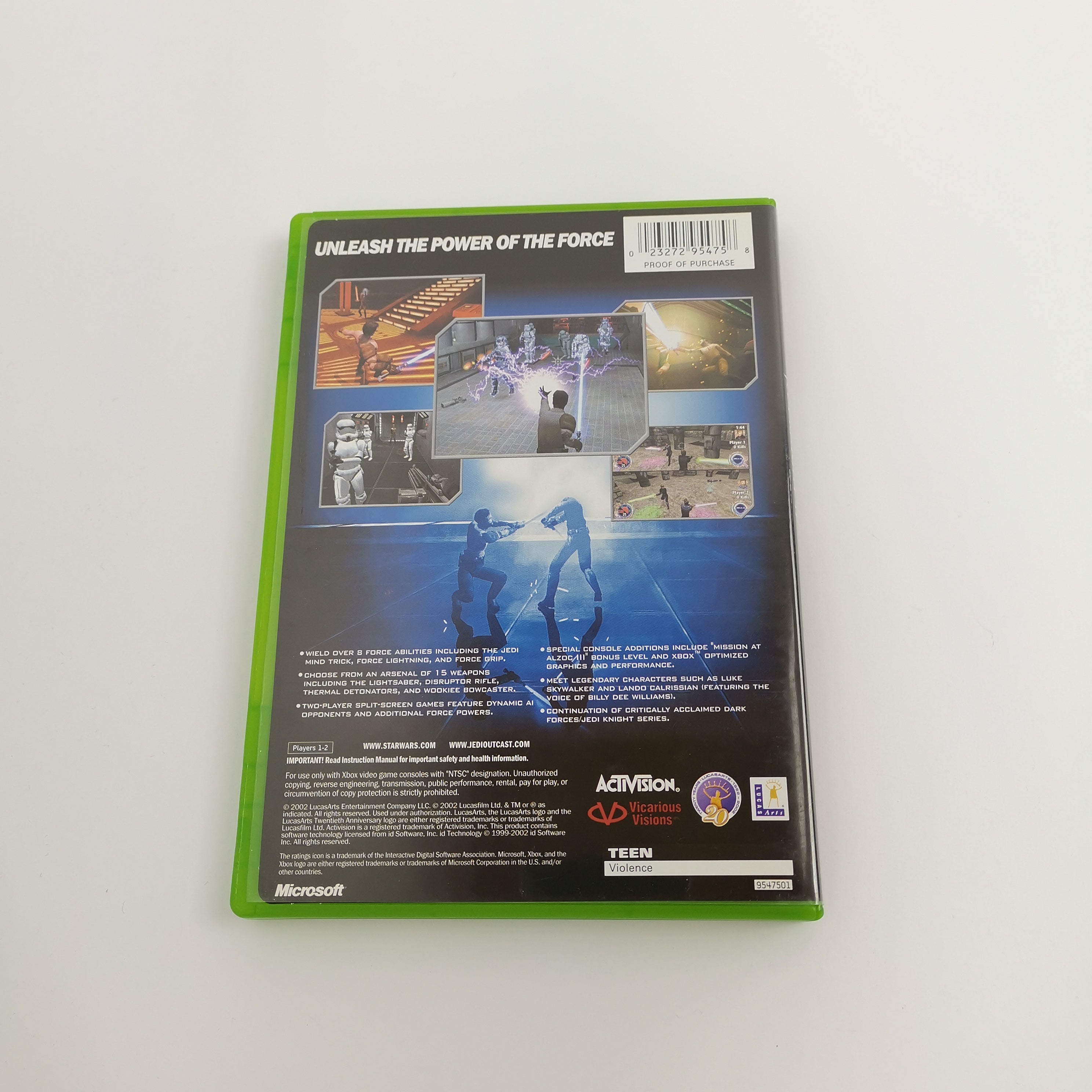 Microsoft Xbox Classic Spiel – Star Wars Jedi Outcast OVP