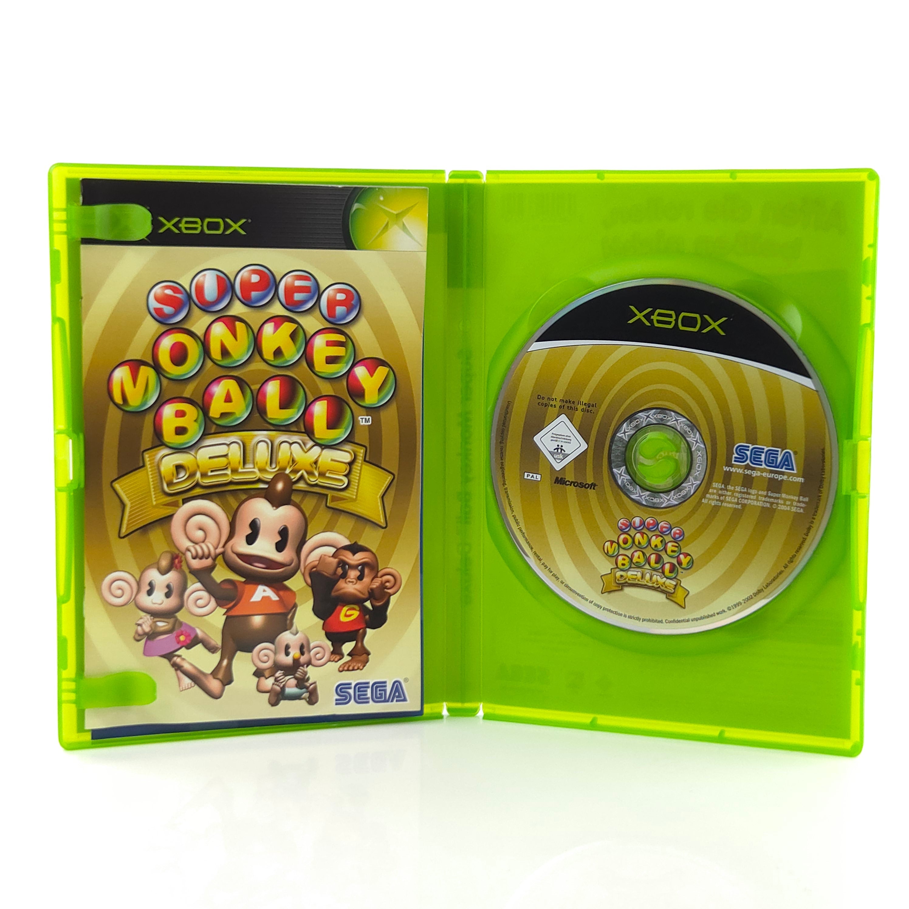 Microsoft Xbox Spiel Super Monkey Ball Deluxe OVP