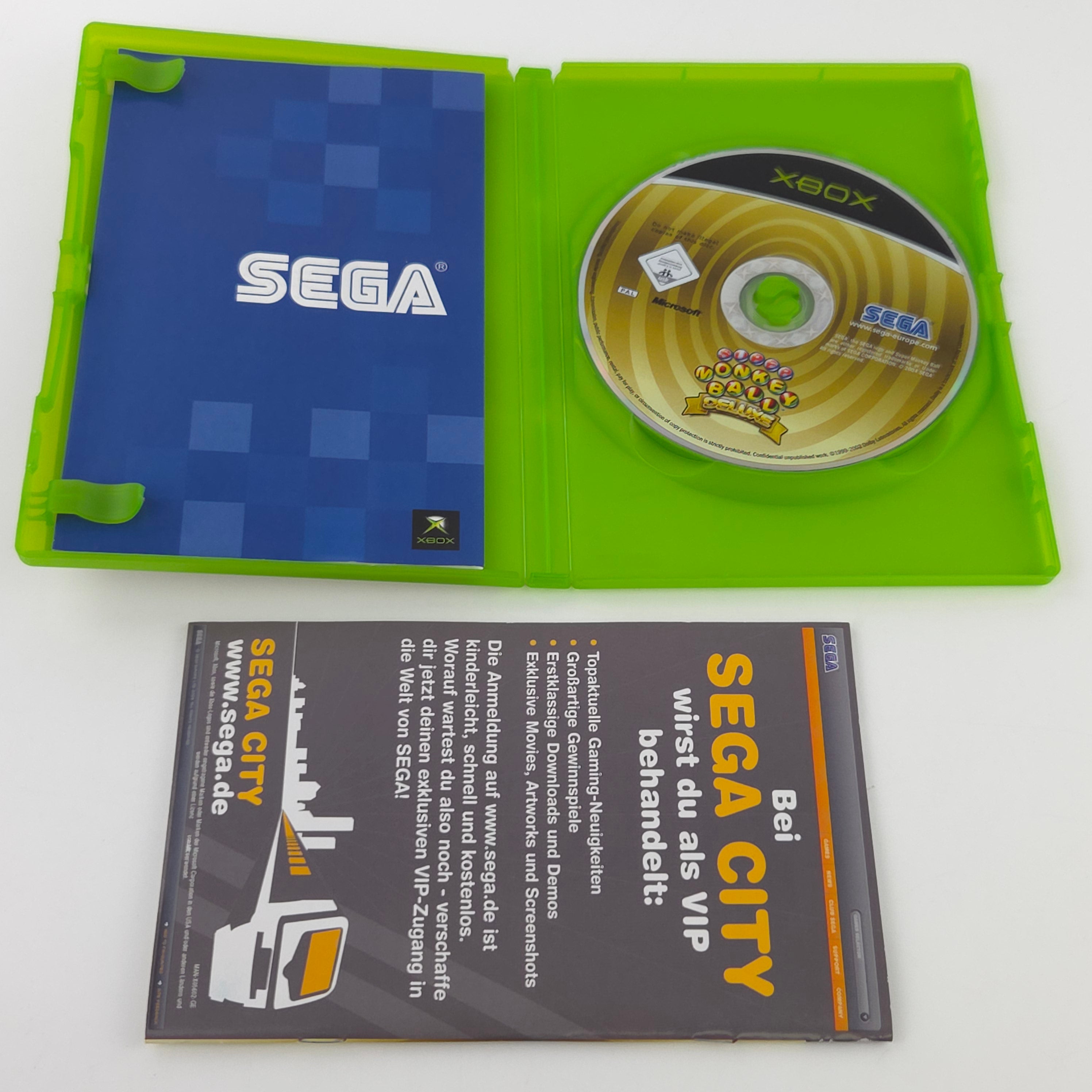 Microsoft Xbox Spiel Super Monkey Ball Deluxe OVP
