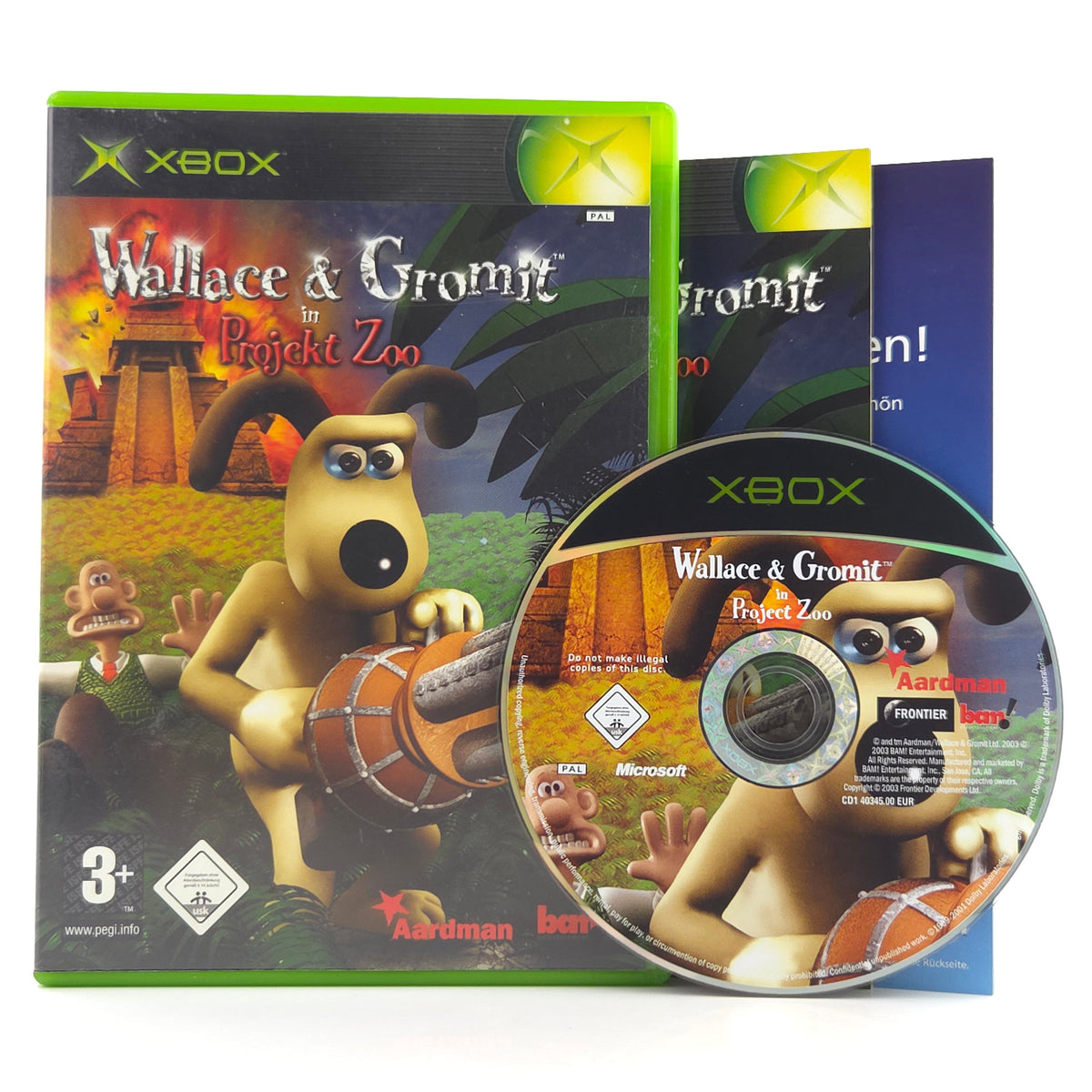 Xbox Spiel Wallace Gromit Projekt Zoo OVP PAL