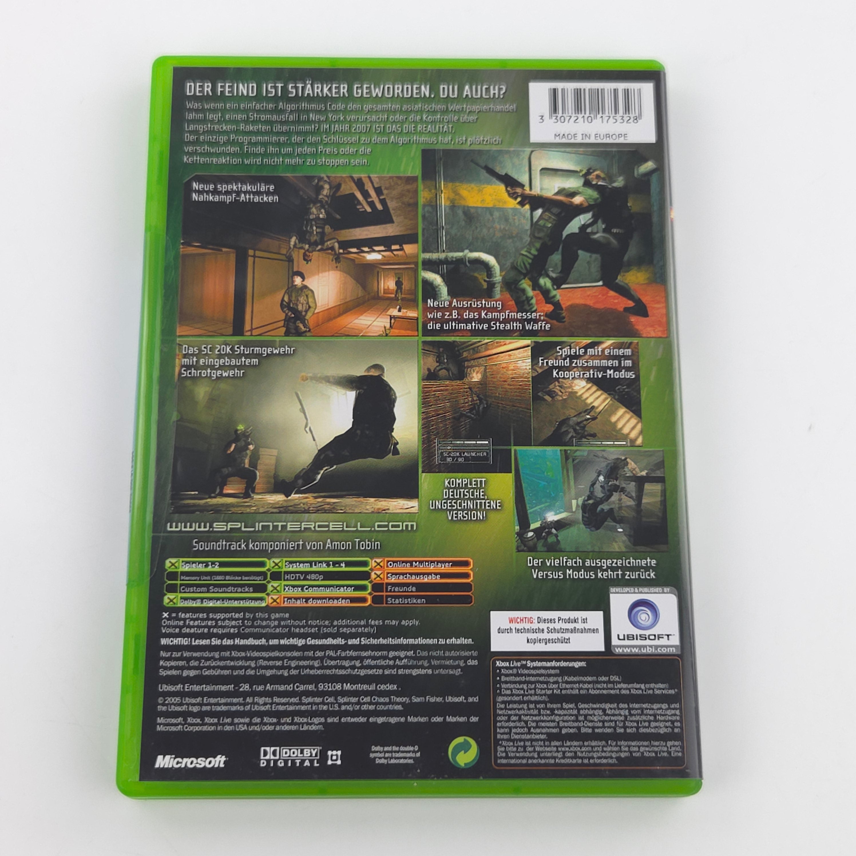 Xbox Classic Spiel – Splinter Cell Chaos Theory (Neu)