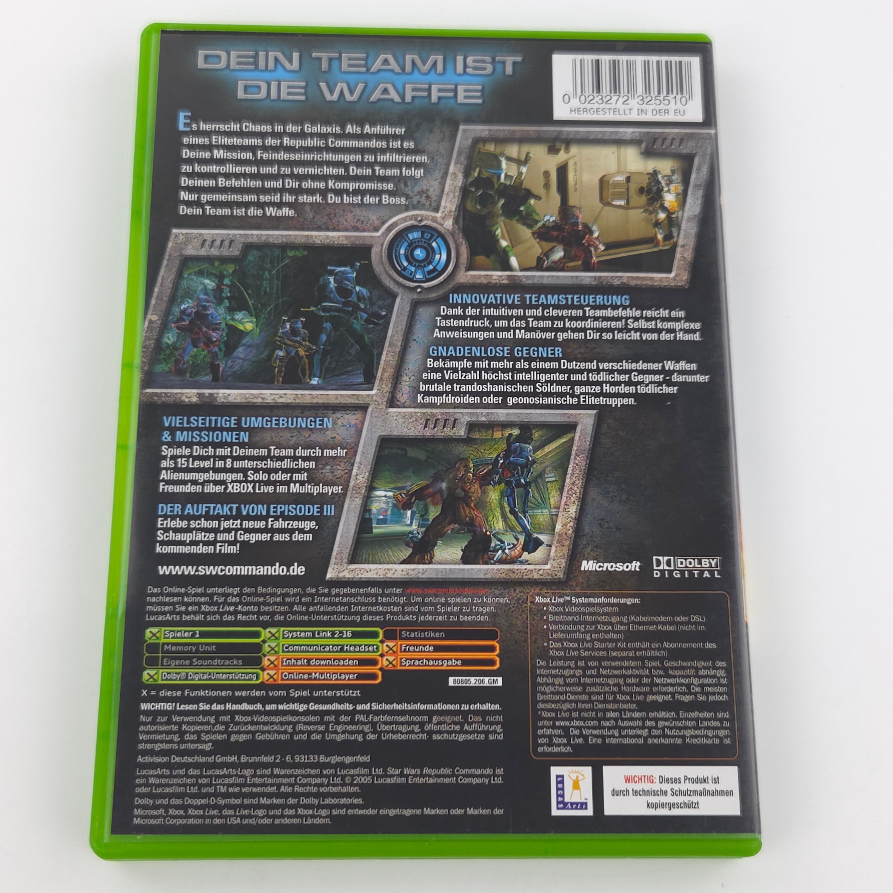 Xbox Classic Spiel – Star Wars Republic Commando (PAL)