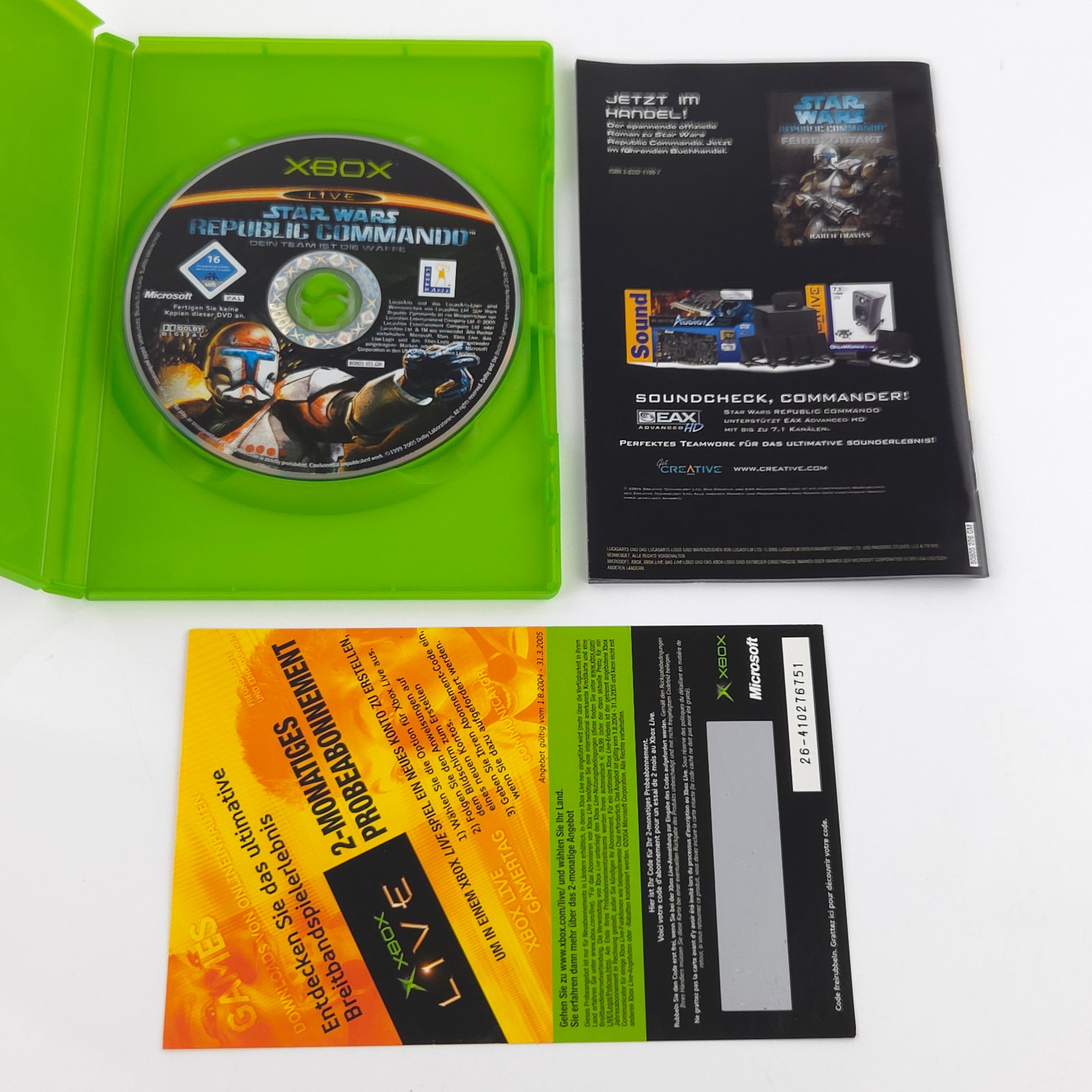 Xbox Classic Spiel – Star Wars Republic Commando (PAL)