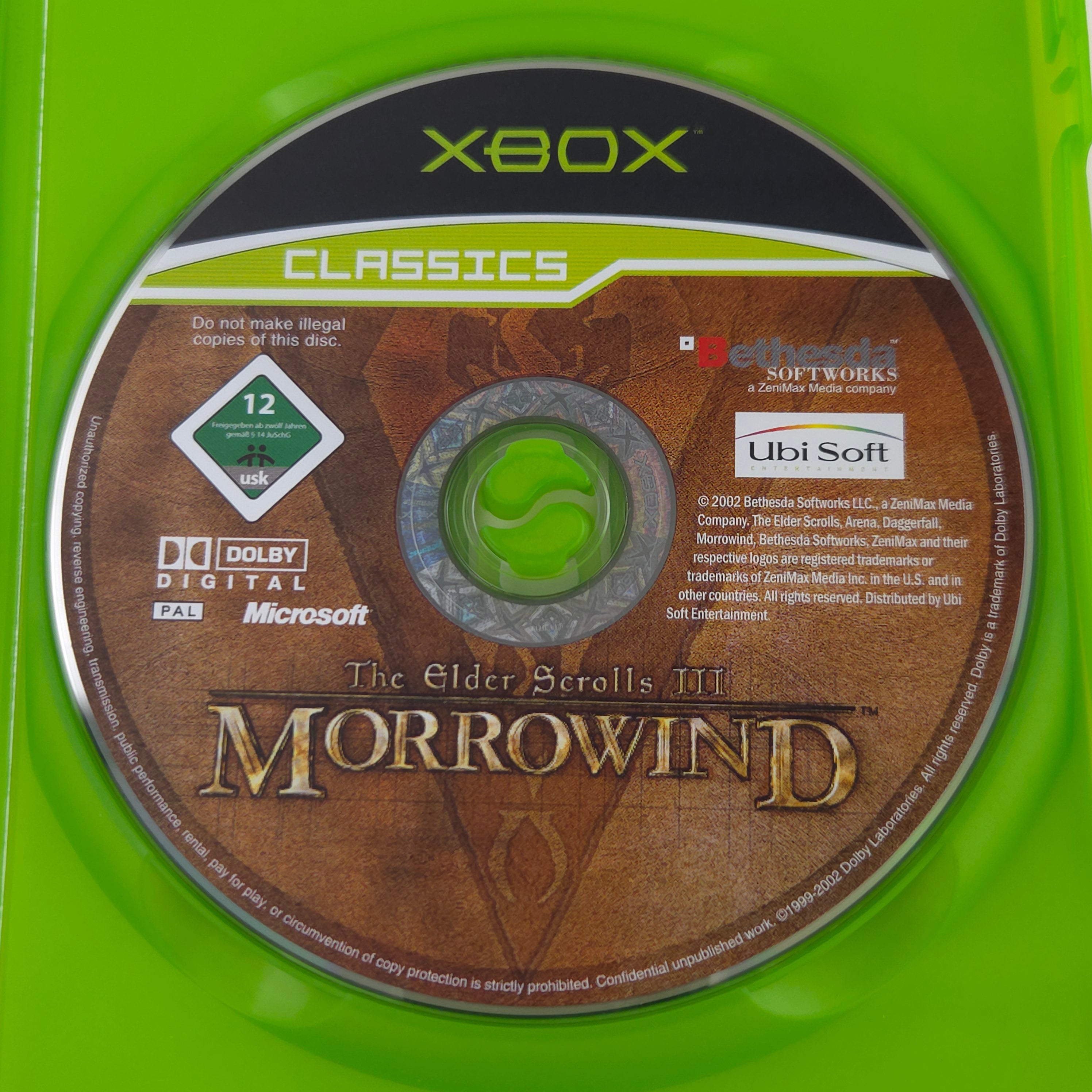 Xbox Spiel – The Elder Scrolls III Morrowind (OVP)