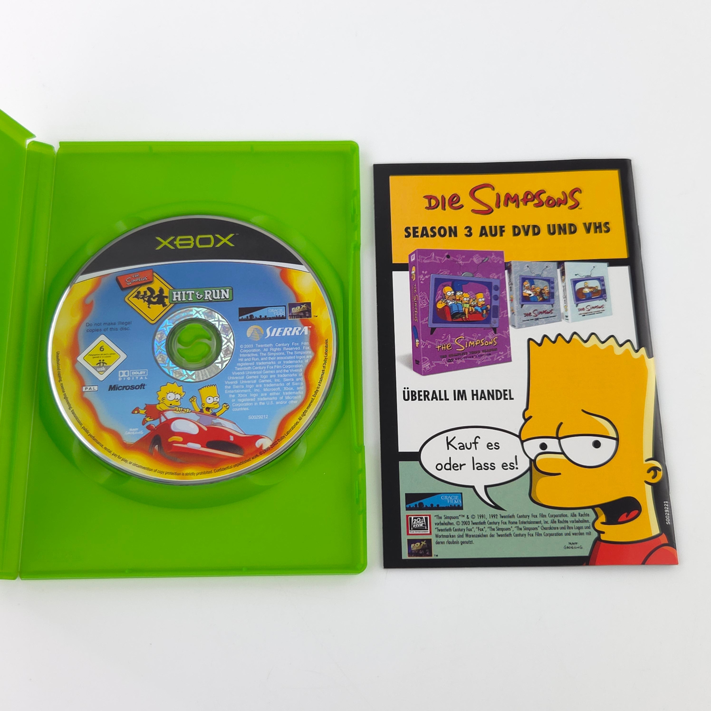 Xbox Classic Spiel – The Simpsons Hit & Run (OVP)