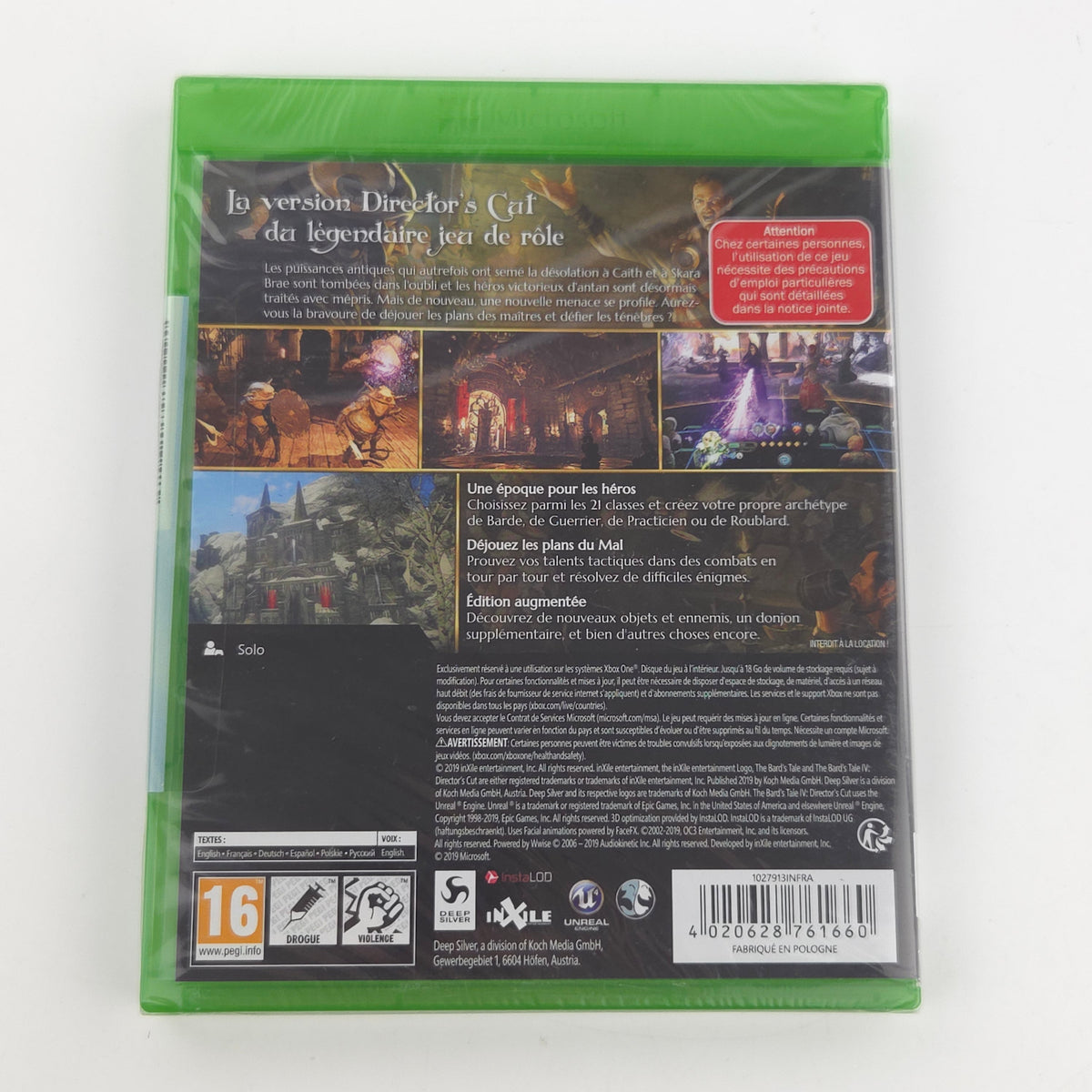 Xbox One Spiel The Bards Tale Neu Sealed FRA PAL