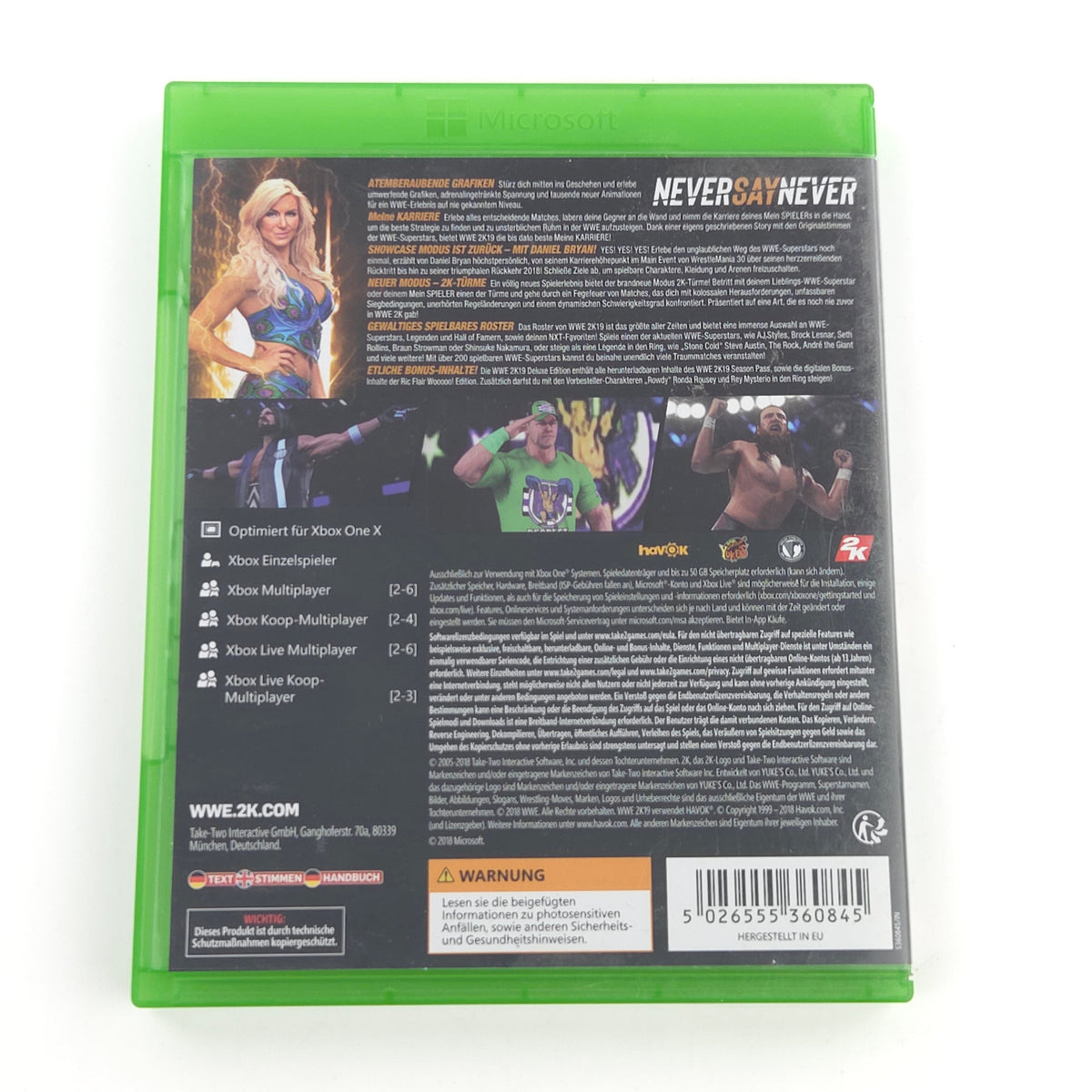 Microsoft Xbox ONE / Series X Spiel: WWE 2K19 Deluxe Edition - Blu-ray (OVP PAL)