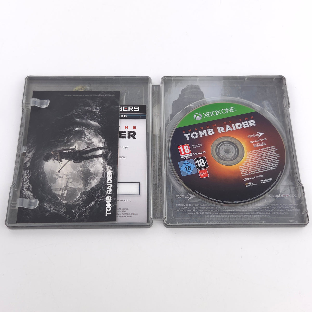 Microsoft Xbox ONE Spiel: Shadow of the Tomb Raider - Vorbesteller Box Steelcase