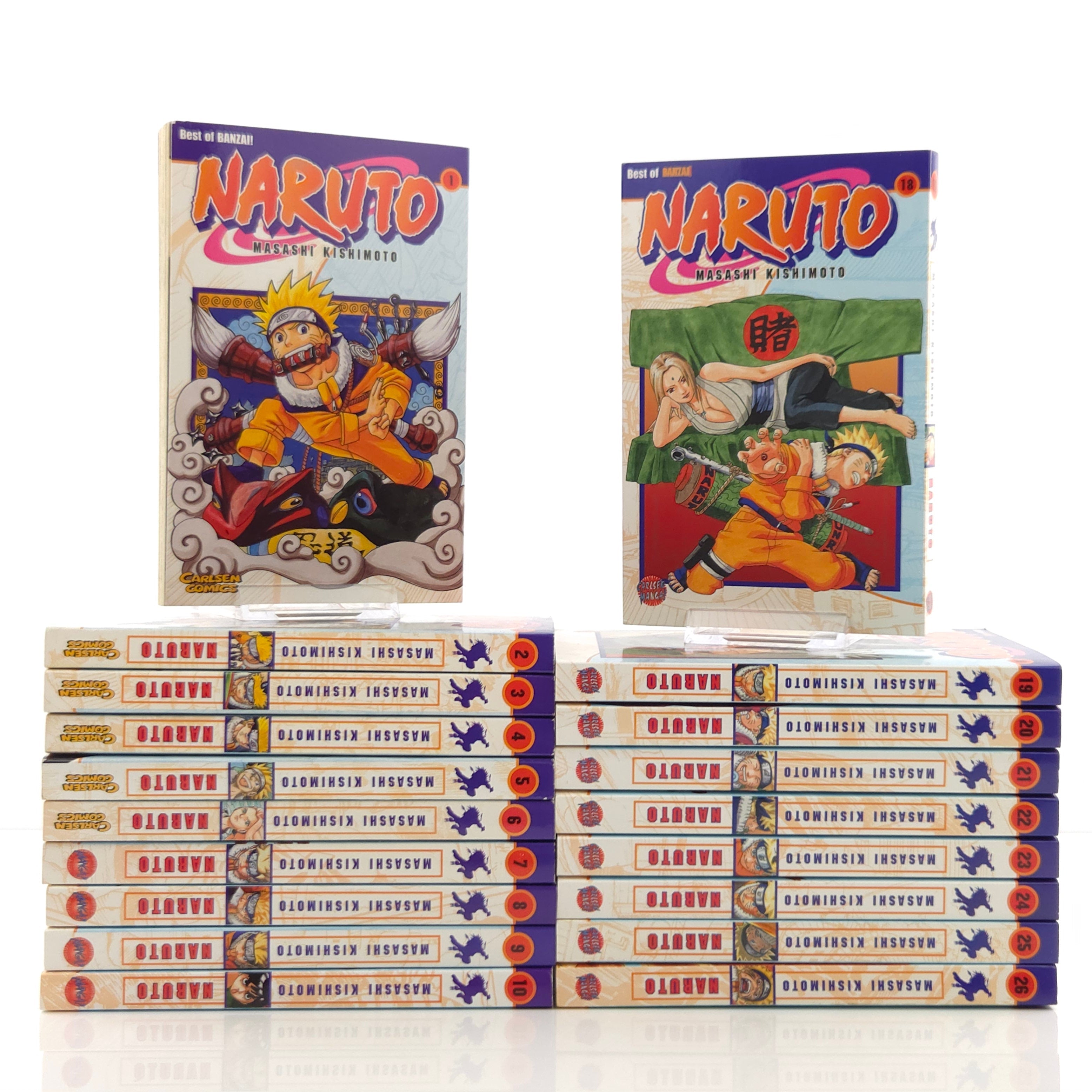 Naruto Manga Band 1-10 18-26 Masashi Kishimoto deutsche Ausgabe
