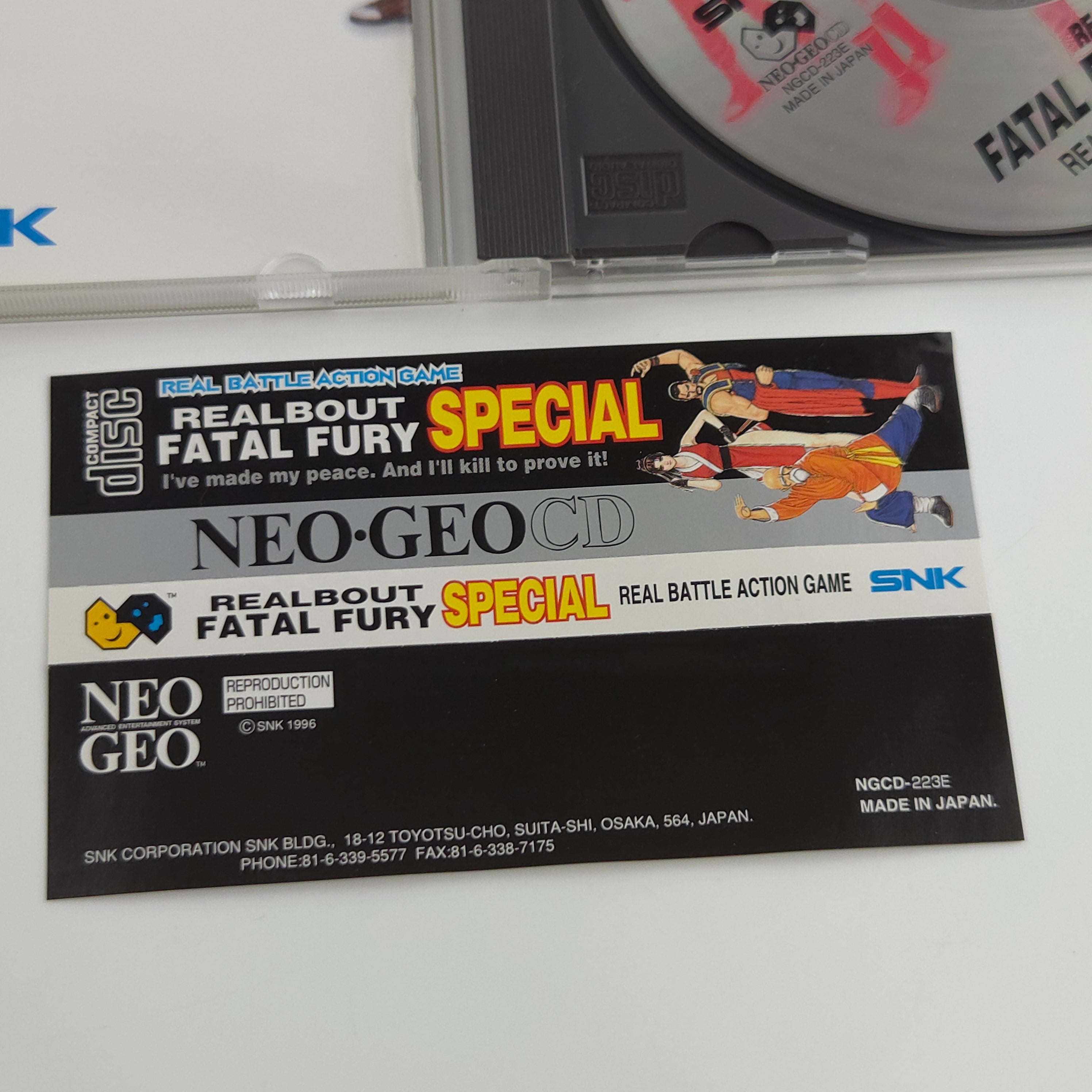 Neo-Geo CD Spiel – Real Bout Fatal Fury Special (OVP USA)