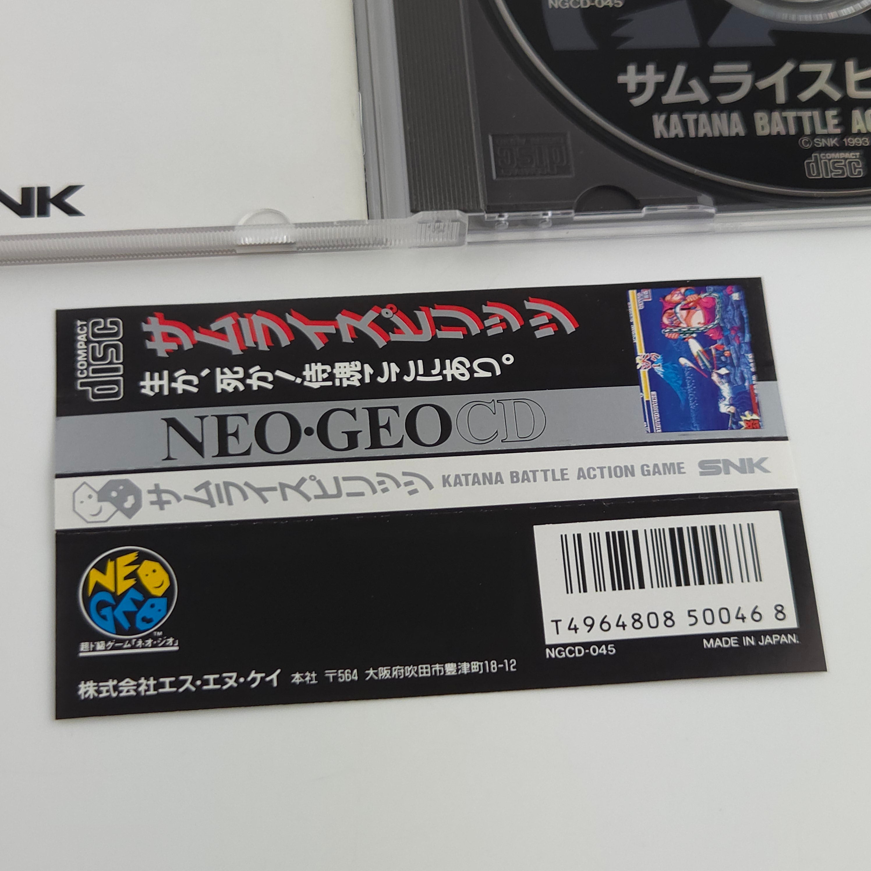 Neo-Geo CD Spiel – Samurai Spirits JAPAN nahezu neuwertig