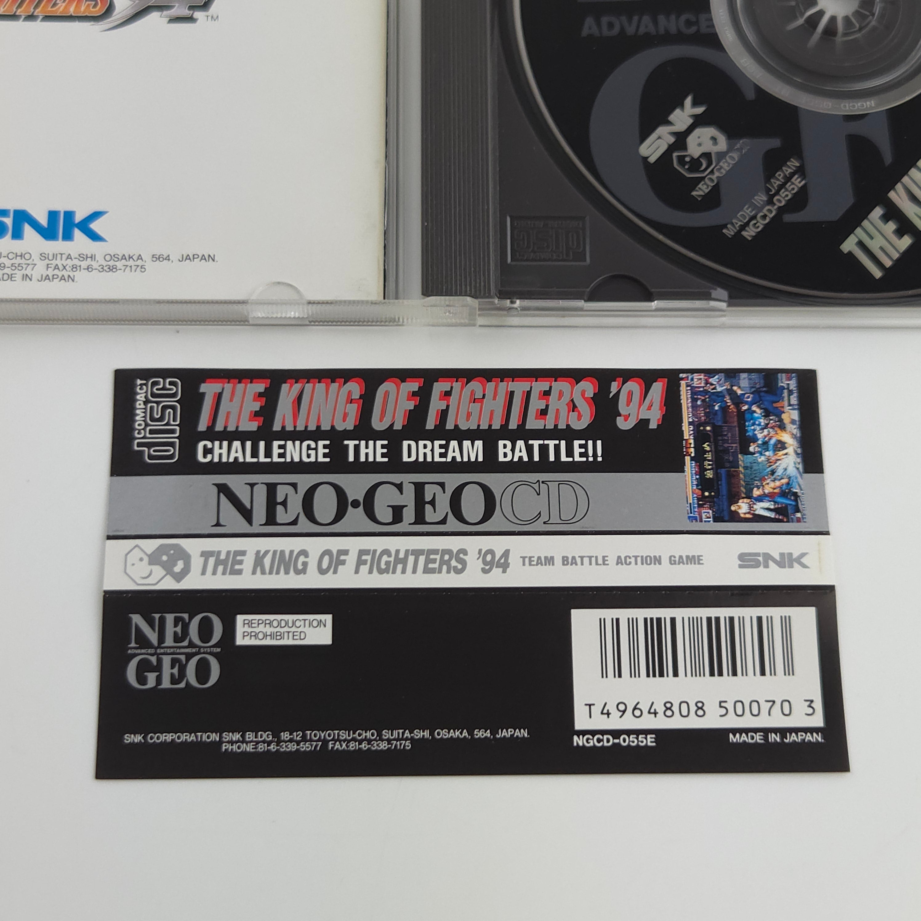 Neo-Geo CD Spiel – The King of Fighters 94 Jewel Case USA