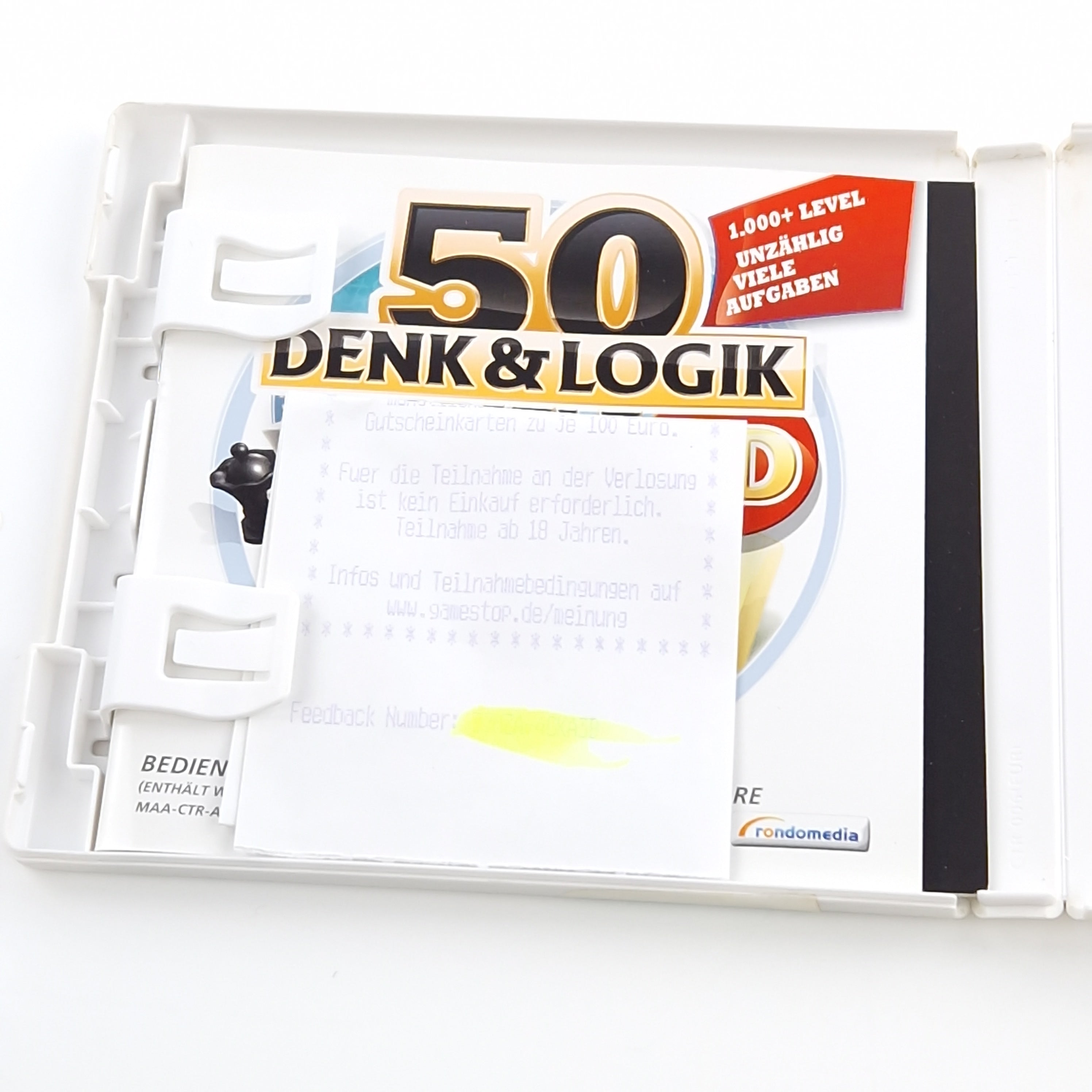 Nintendo 3DS Spiel – 50 Denk und Logik Spiele OVP
