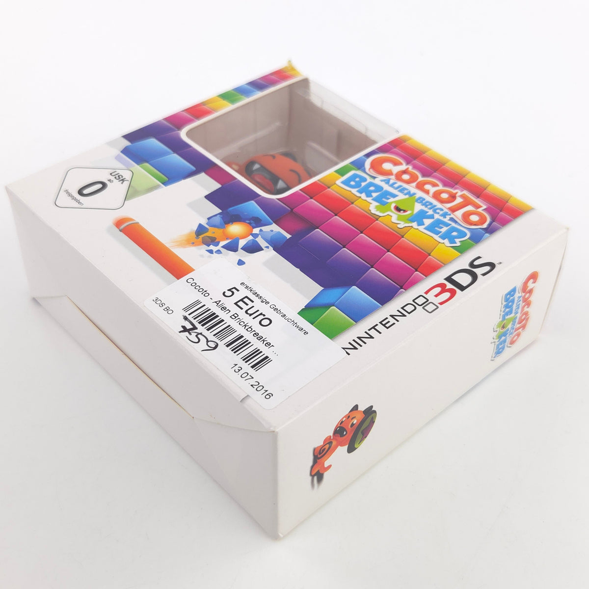 Nintendo 3DS Spiel Cocoto Alien Brick Breaker OVP