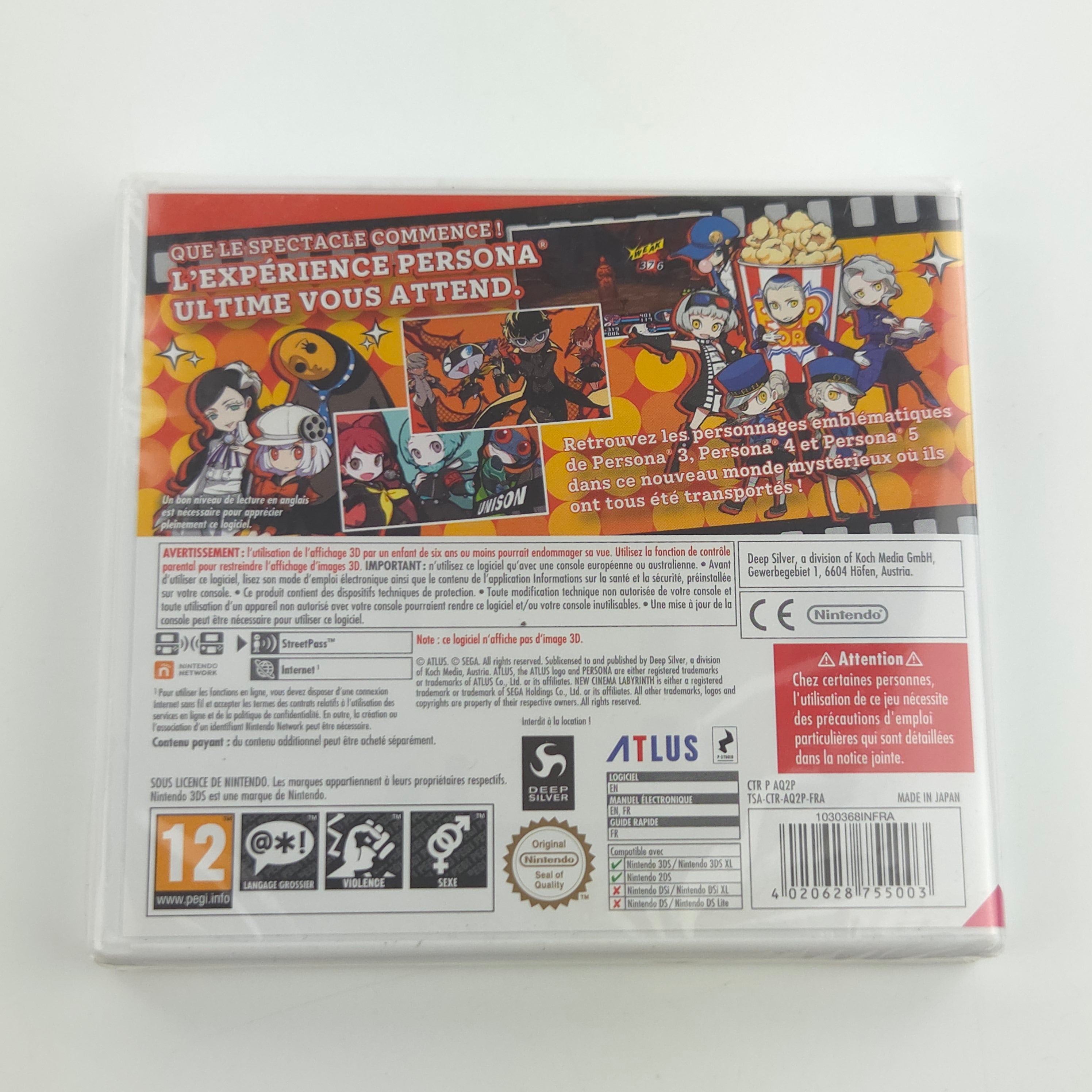 Nintendo 3DS Spiel – Persona Q2 New Cinema Labyrinth Neu
