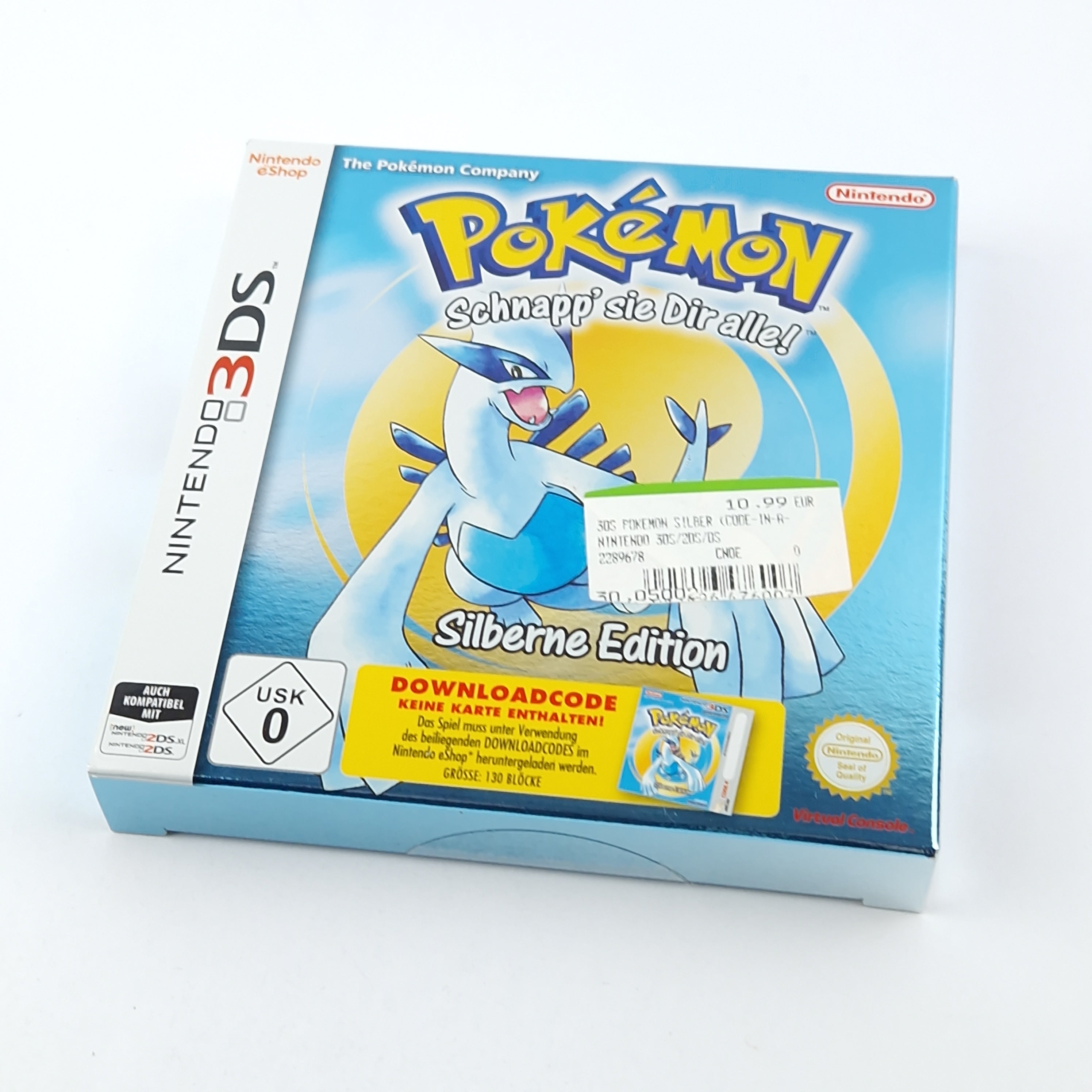 Nintendo 3DS Spiel – Pokemon Silberne Edition Downloadcode