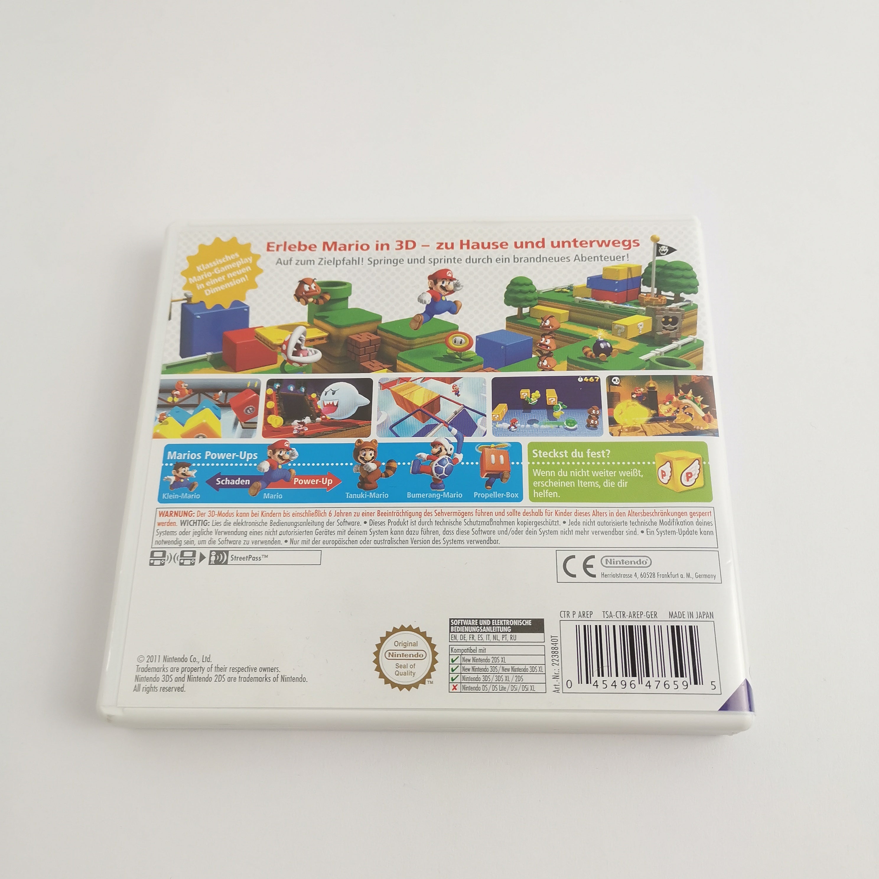 Nintendo 3DS Spiel – Super Mario 3D Land OVP PAL