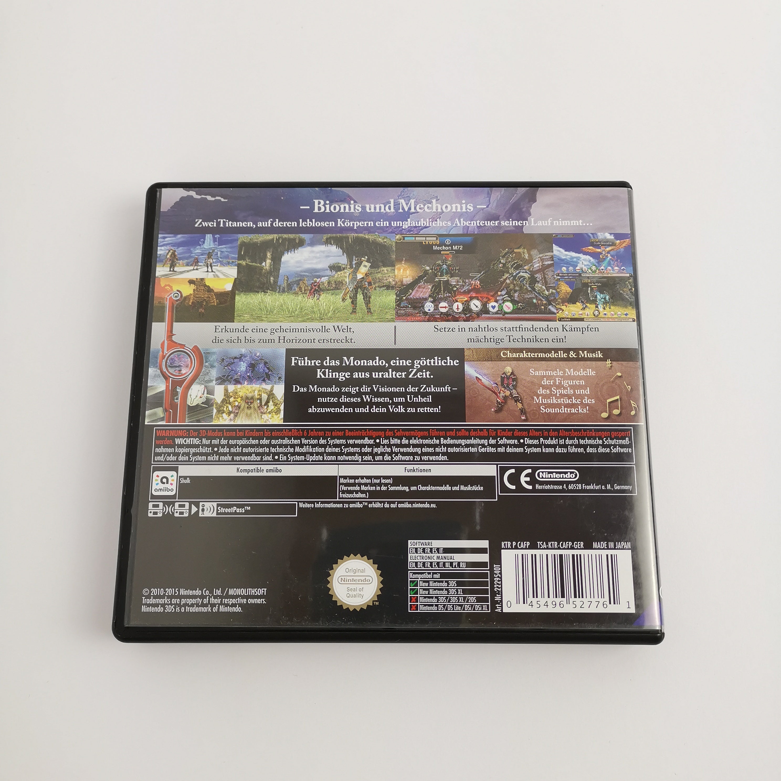 Nintendo 3DS Spiel – Xenoblade Chronicles 3D (OVP PAL)