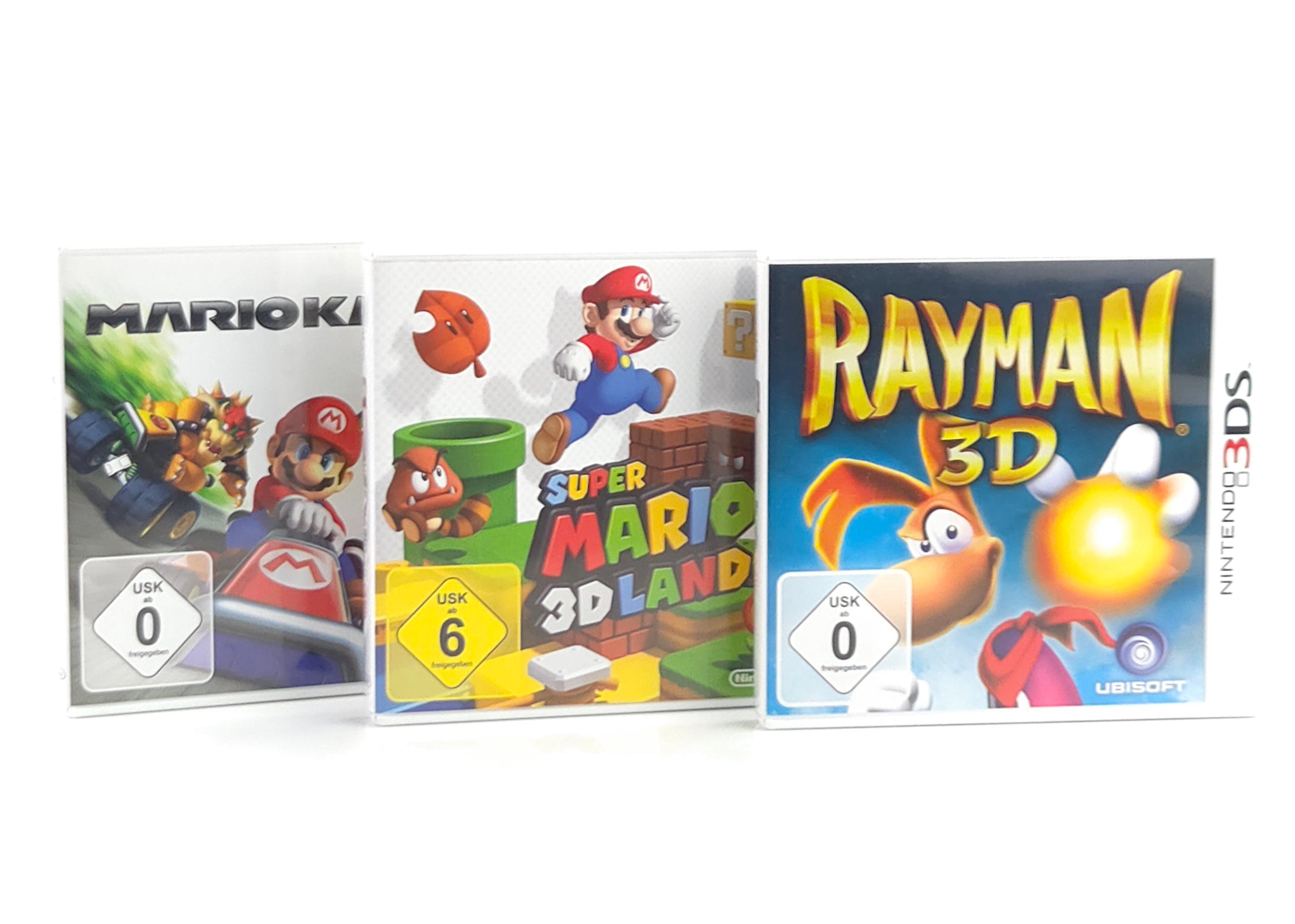 Nintendo 3DS Spiel Mario Kart 3D Land Rayman Bundle OVP